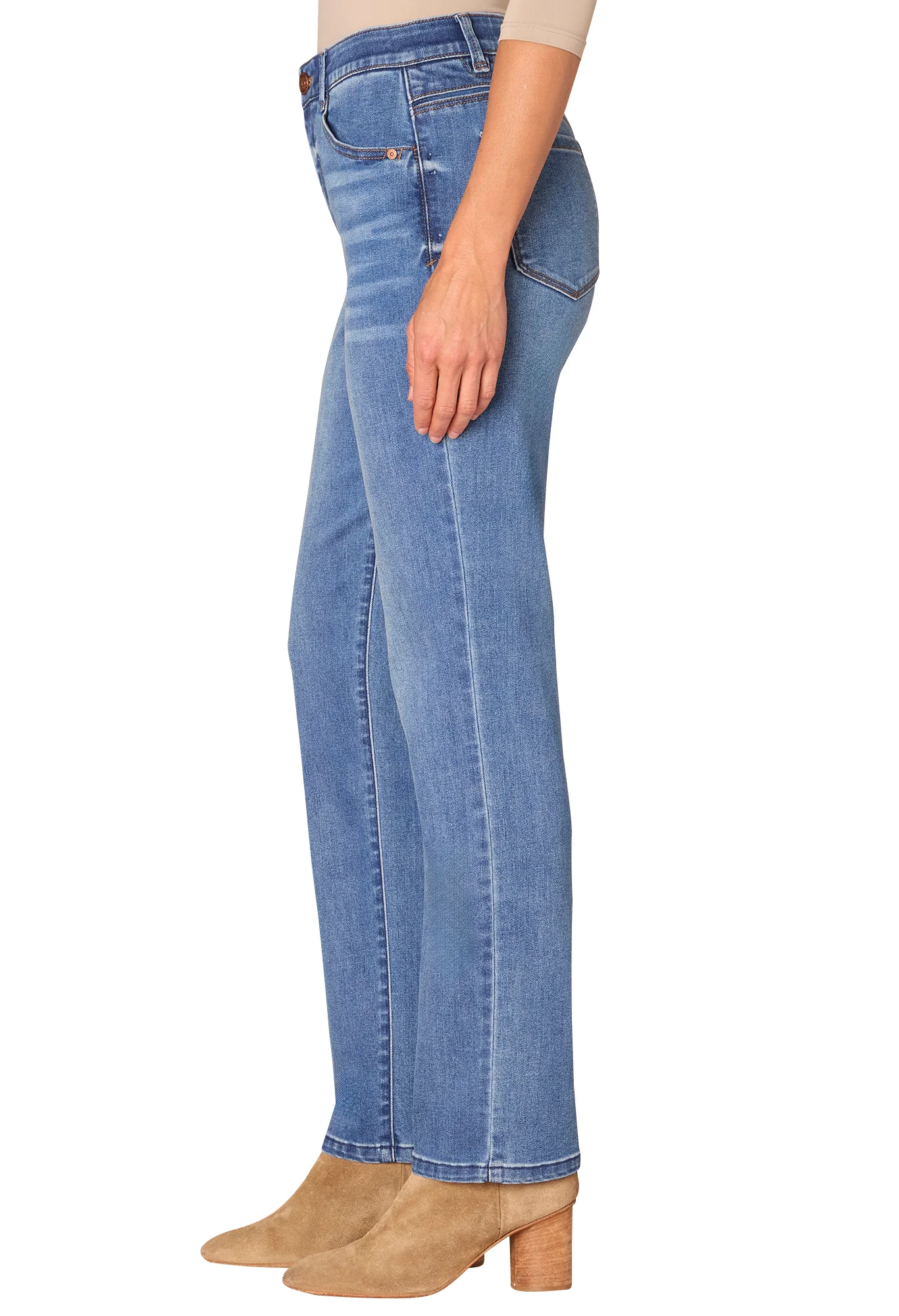 "Ab"solution High Rise Straight Leg Jeans - Image 2