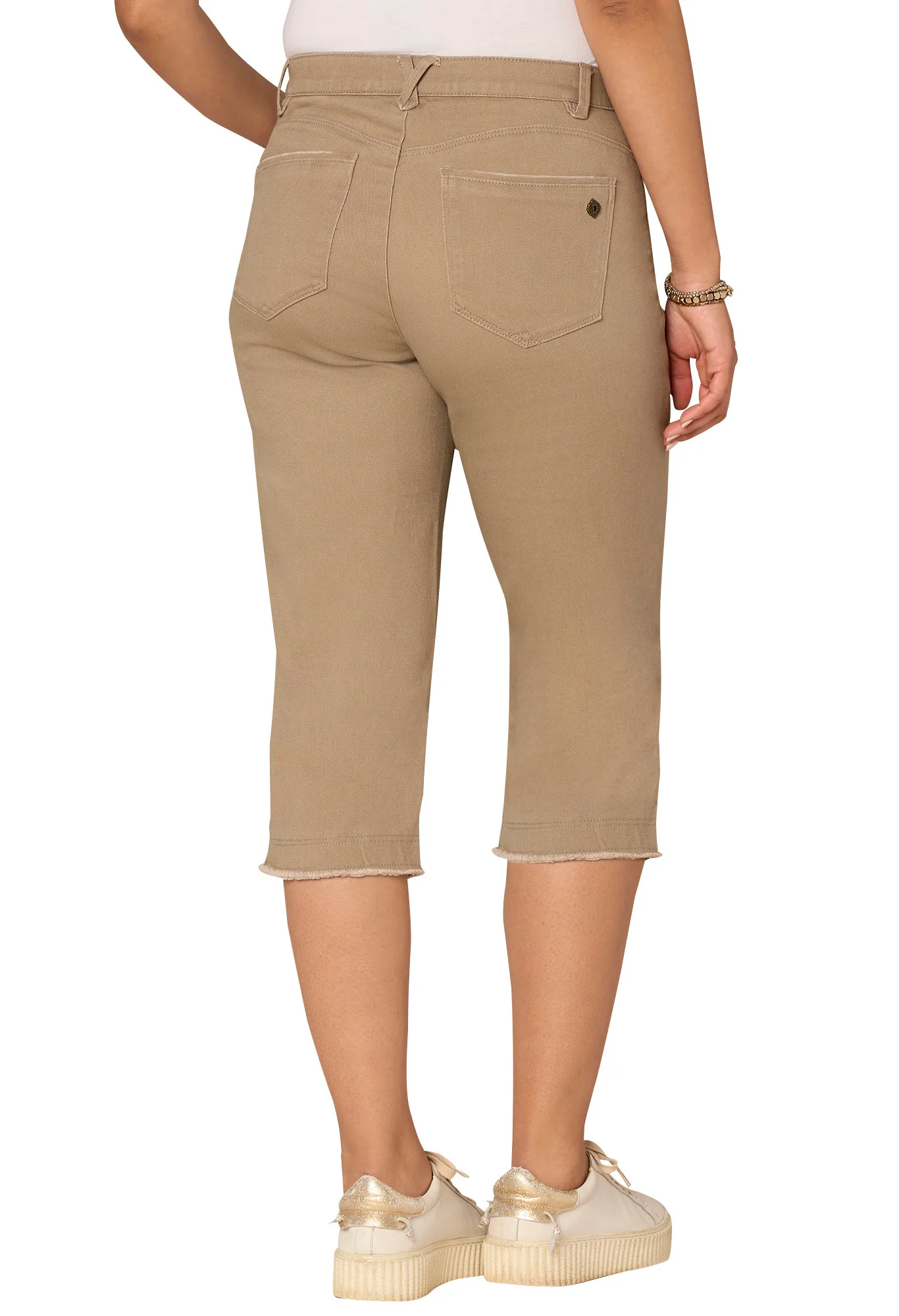 "Ab"solution Mid-Rise Fray Hem Skimmer Pant - Image 3