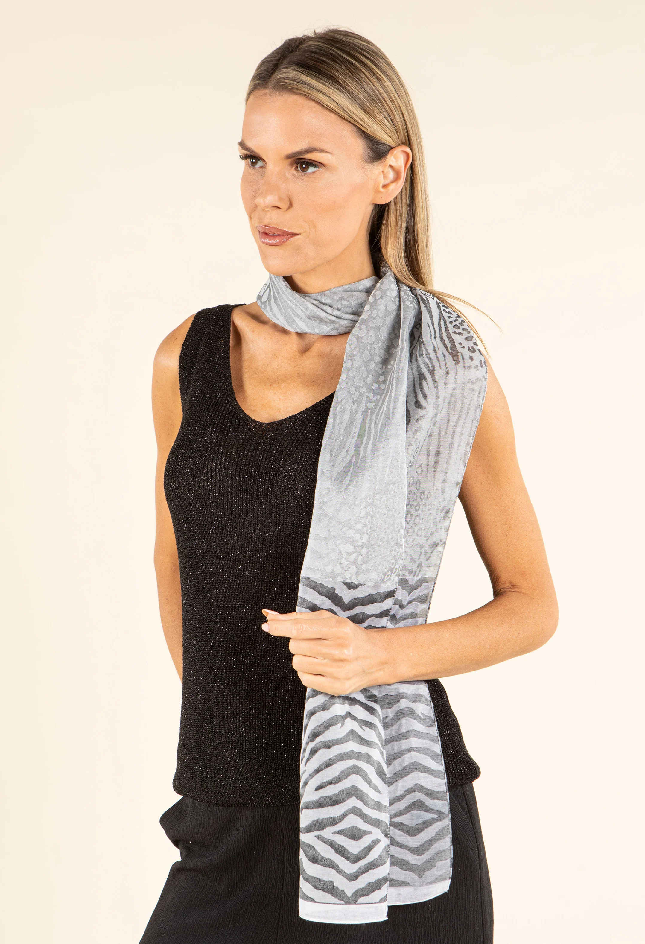 Animal Print Scarf - Image 8