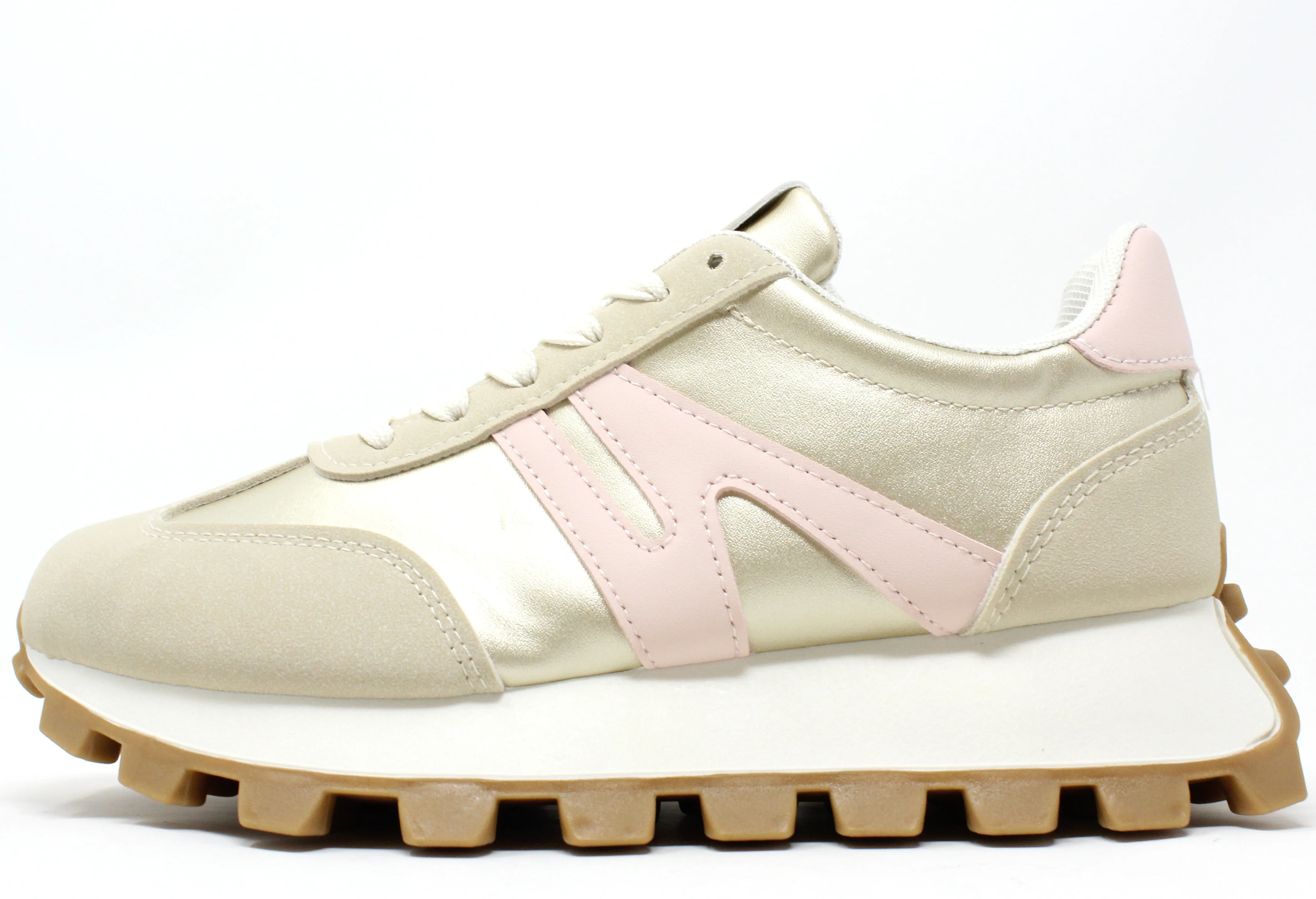Baby Pink Striped Trainer - Image 2