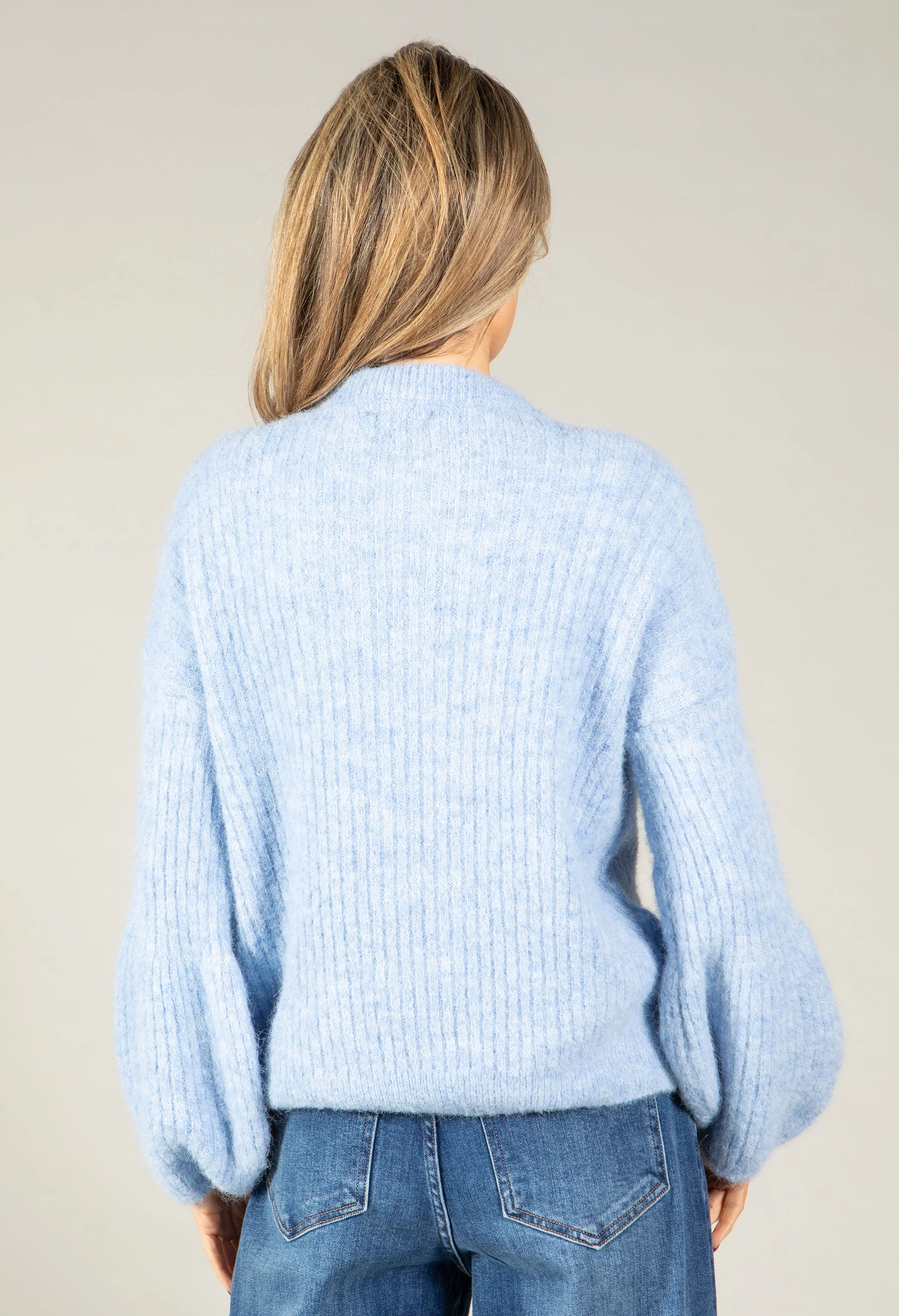 Balloon Sleeve Knit Jumper - Image 6