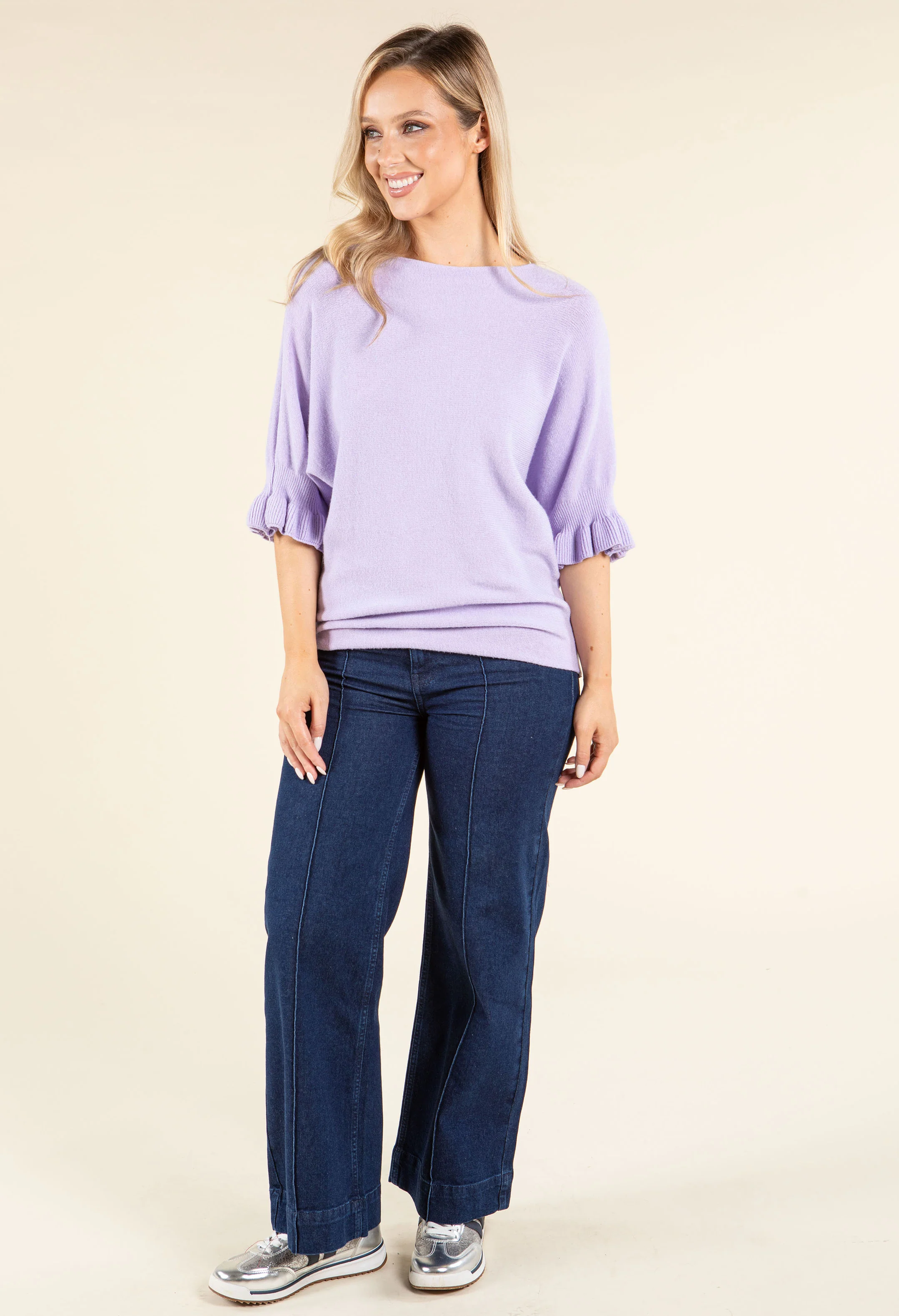 Batwing Sleeve Soft Touch Knit - Image 13