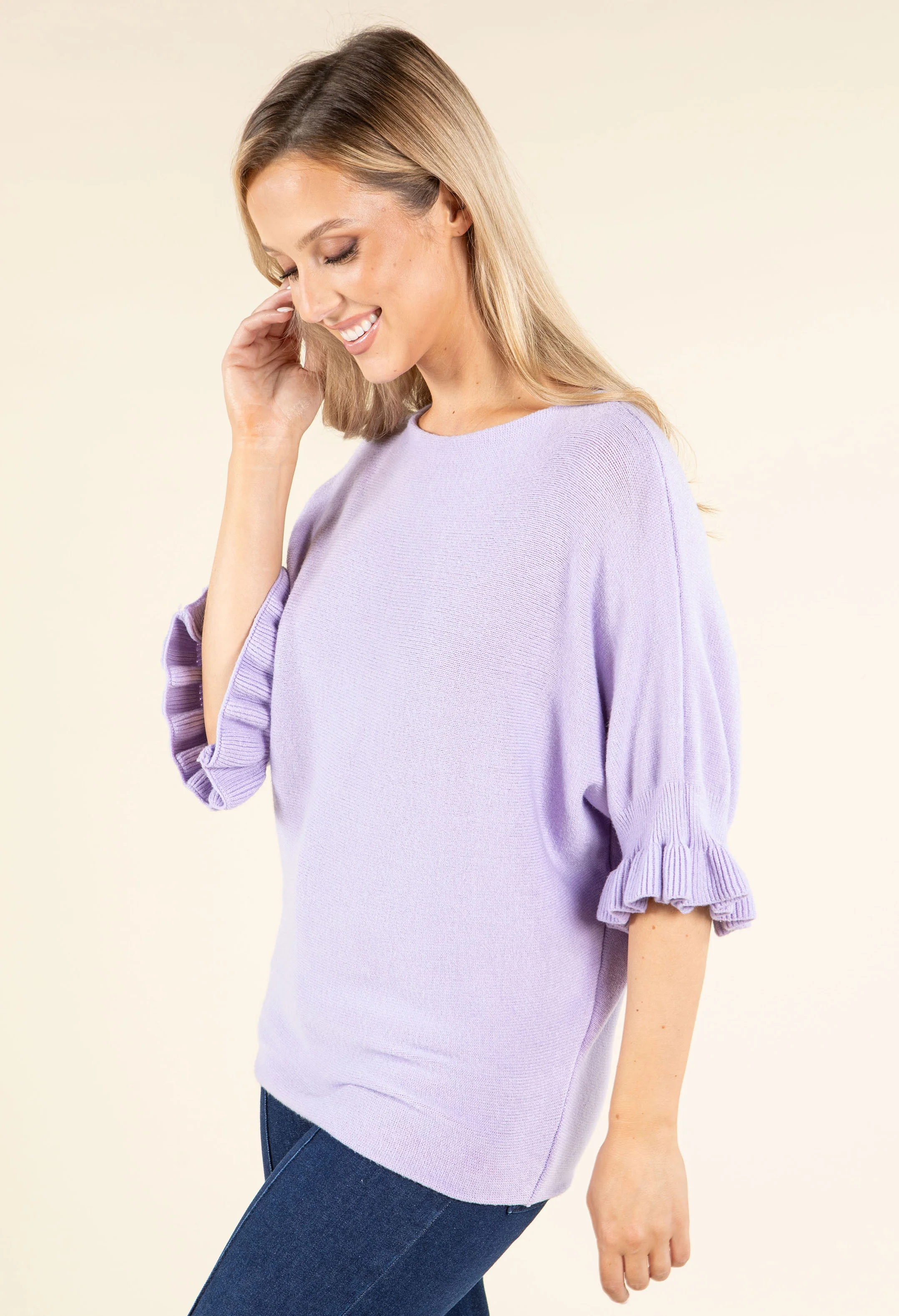 Batwing Sleeve Soft Touch Knit - Image 15