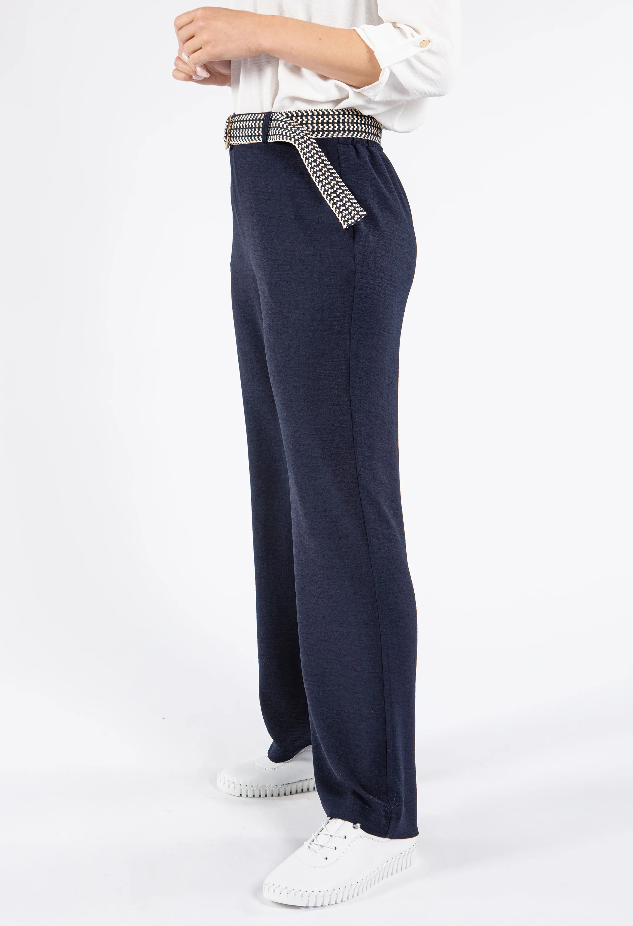 Belted Light Weight Trousers - Image 9