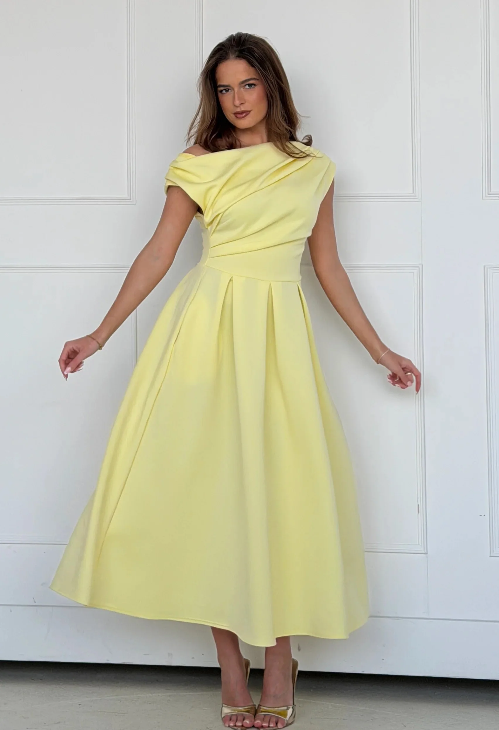 Betty Asymmetric Midi Dress - Image 7