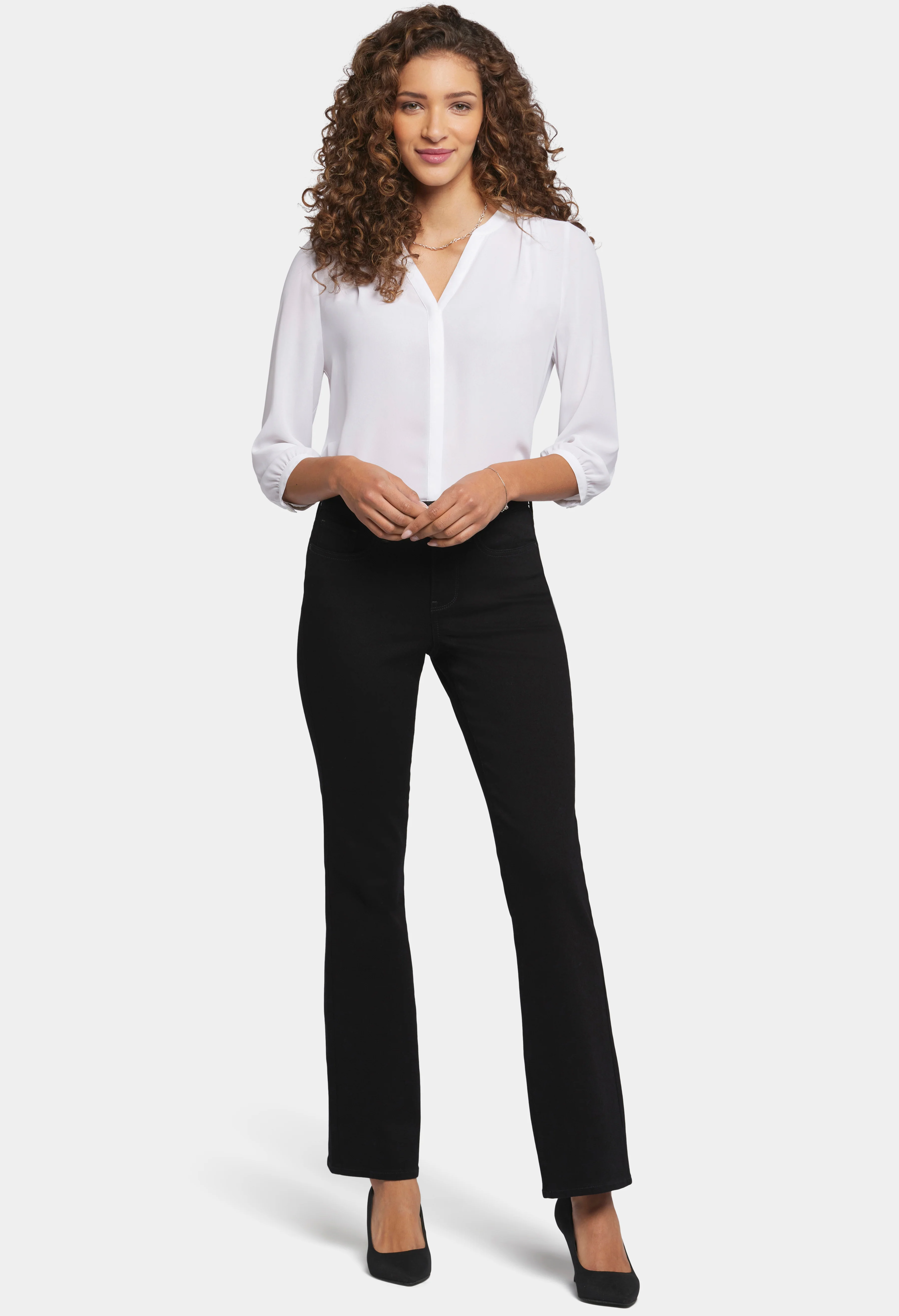 Blake High Rise Slim Flare Premium Denim Jeans - Image 3