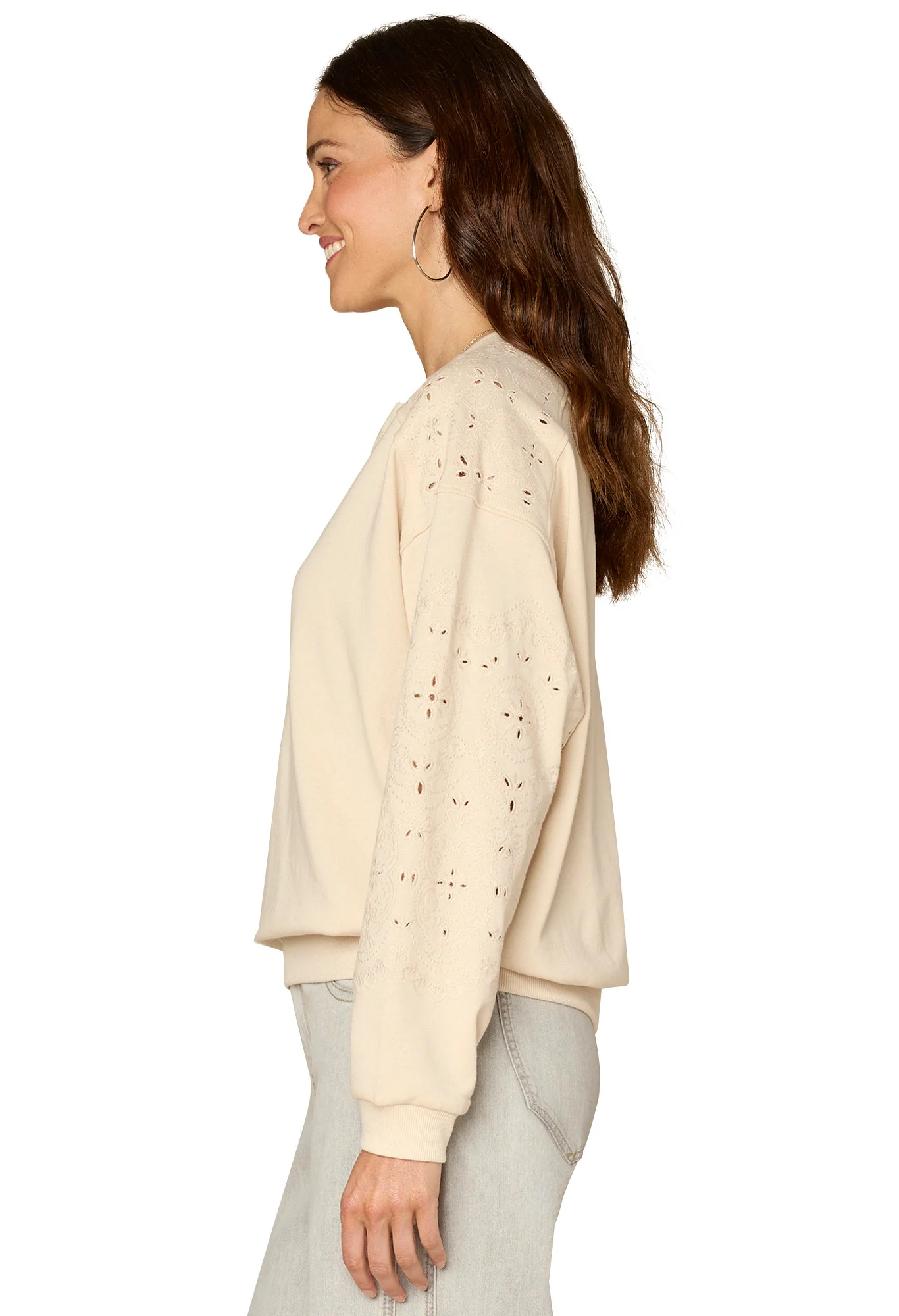 Blouson Sleeve Embroidered Jumper - Image 2