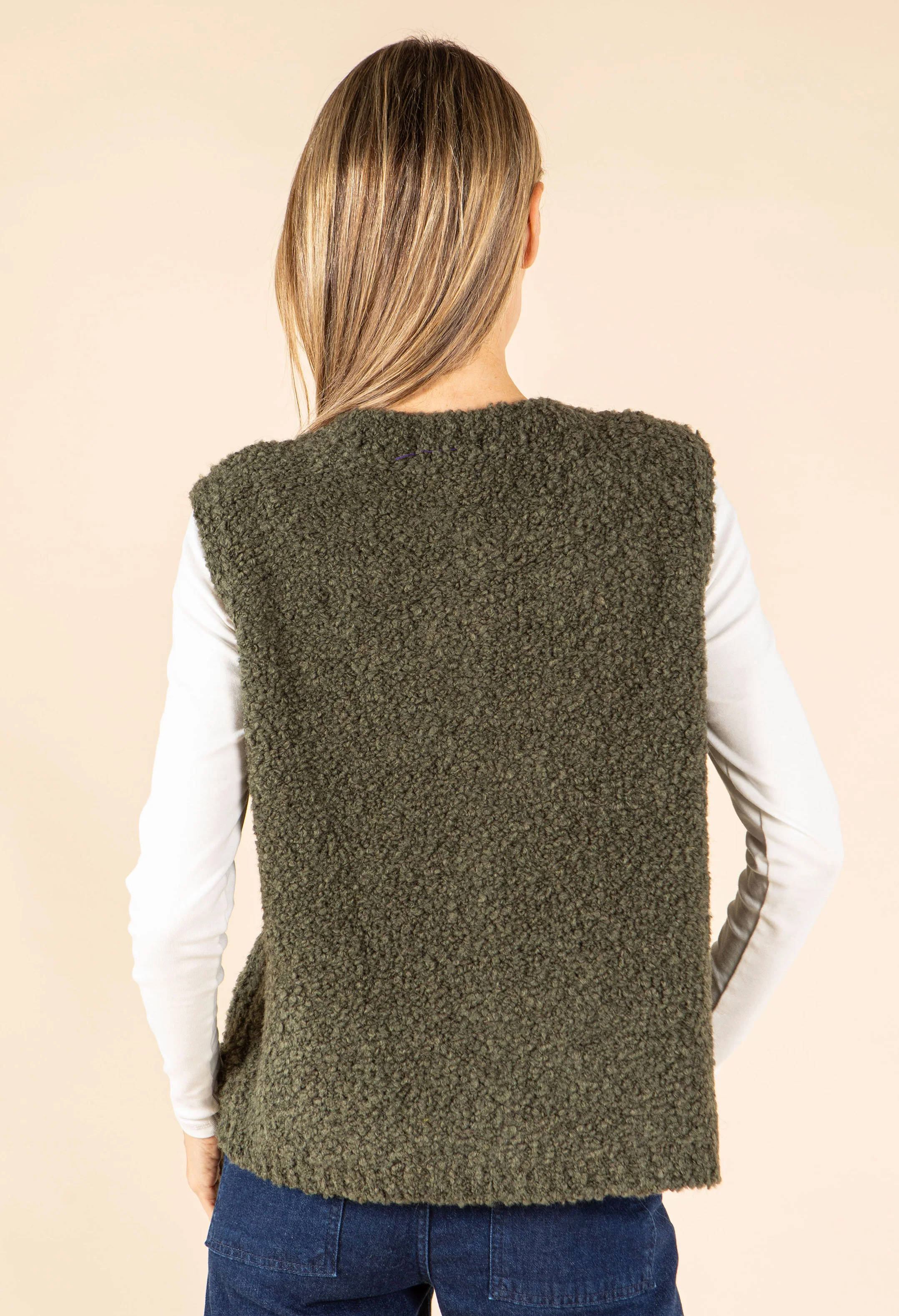 Boucle Wool-Alpaca Blend Waistcoat - Image 16