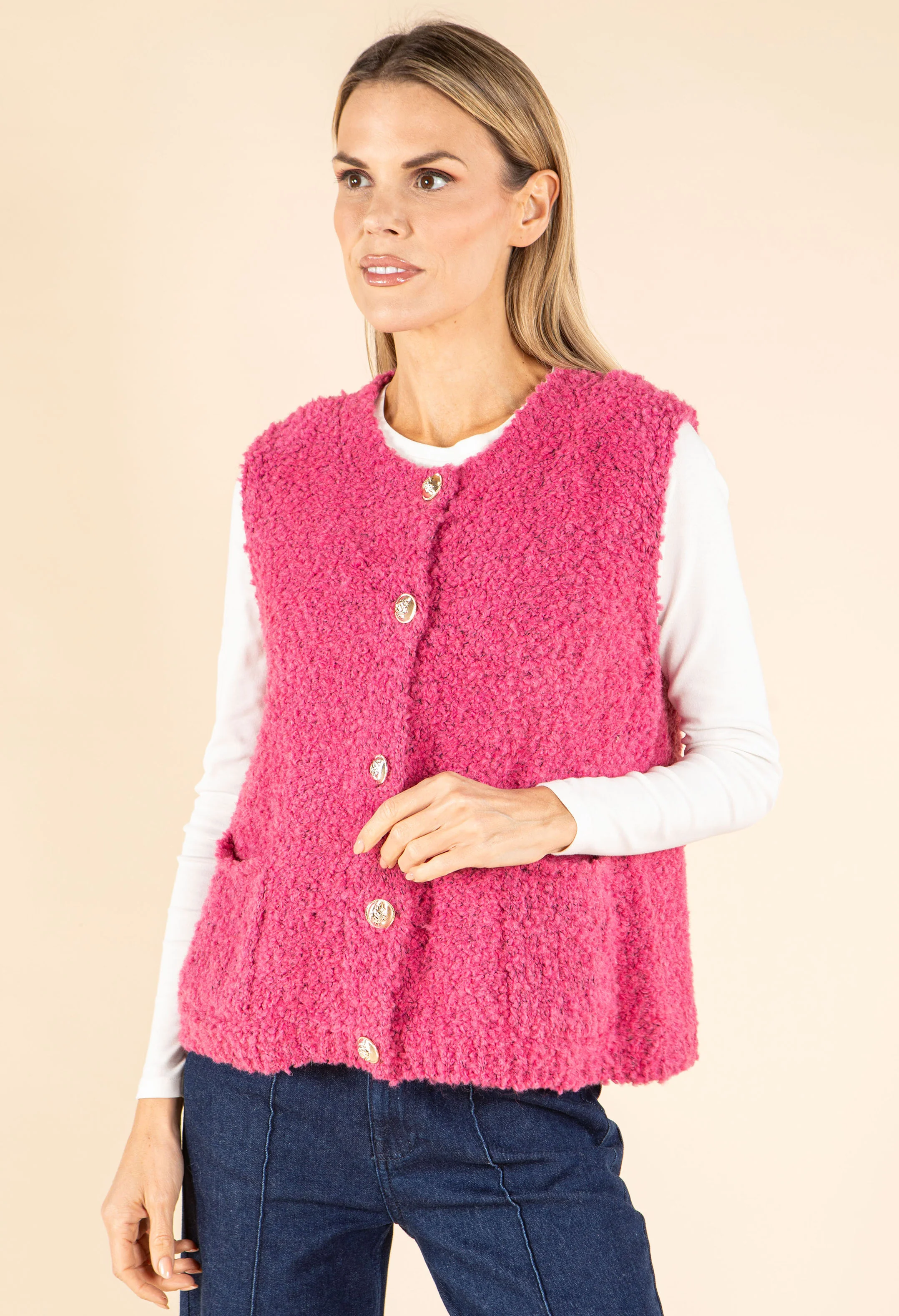 Boucle Wool-Alpaca Blend Waistcoat - Image 18