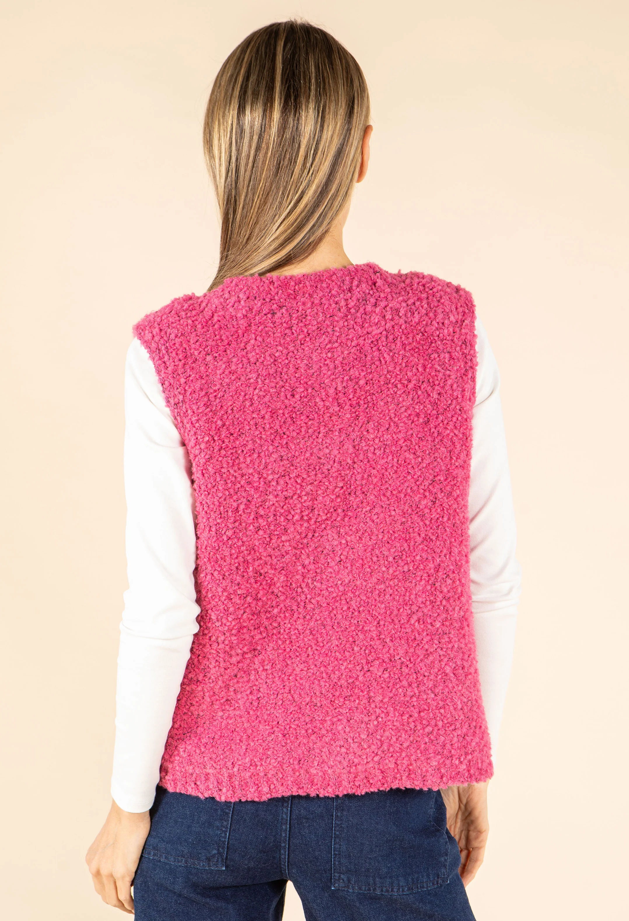 Boucle Wool-Alpaca Blend Waistcoat - Image 20