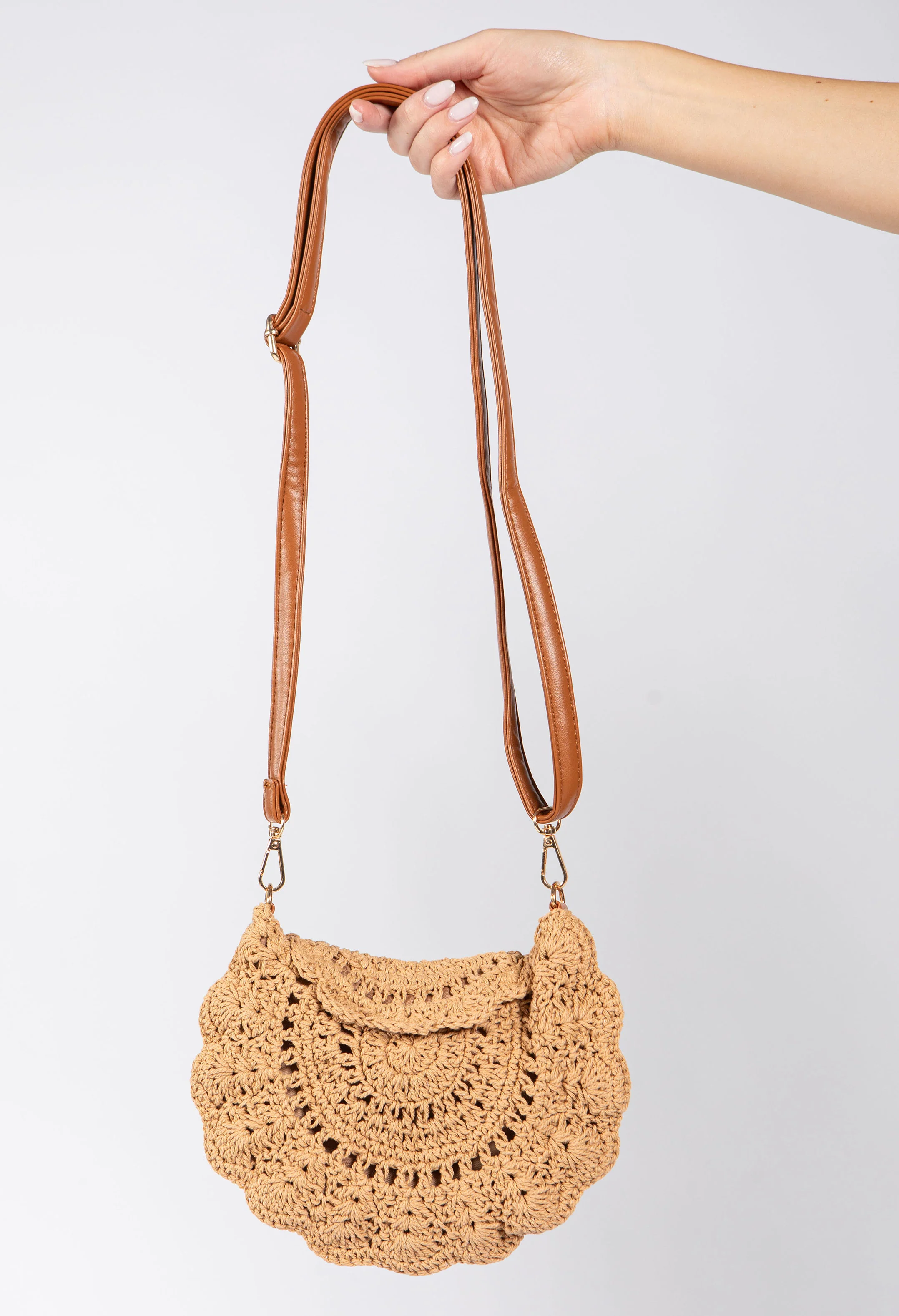 Cherry Crochet Crossbody Bag - Image 4