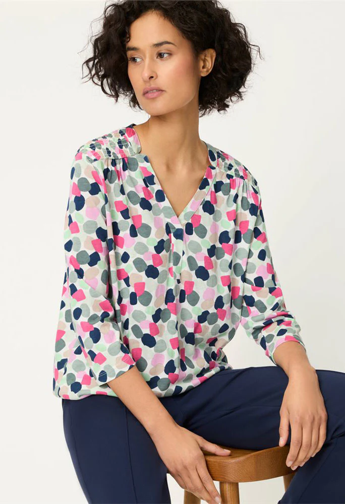 Clara Fit Print Top