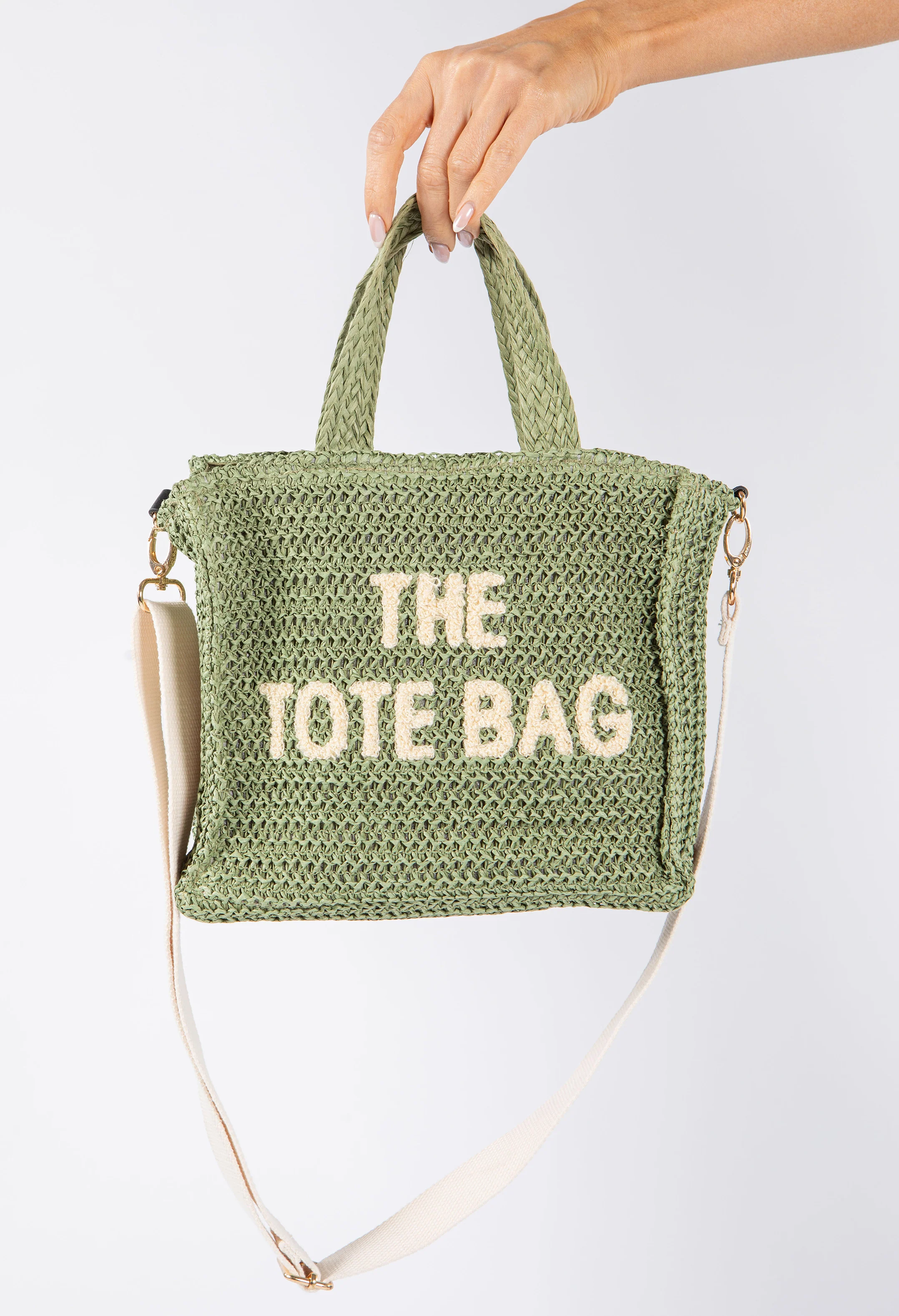Contrast Crossbody Tote Bag - Image 15