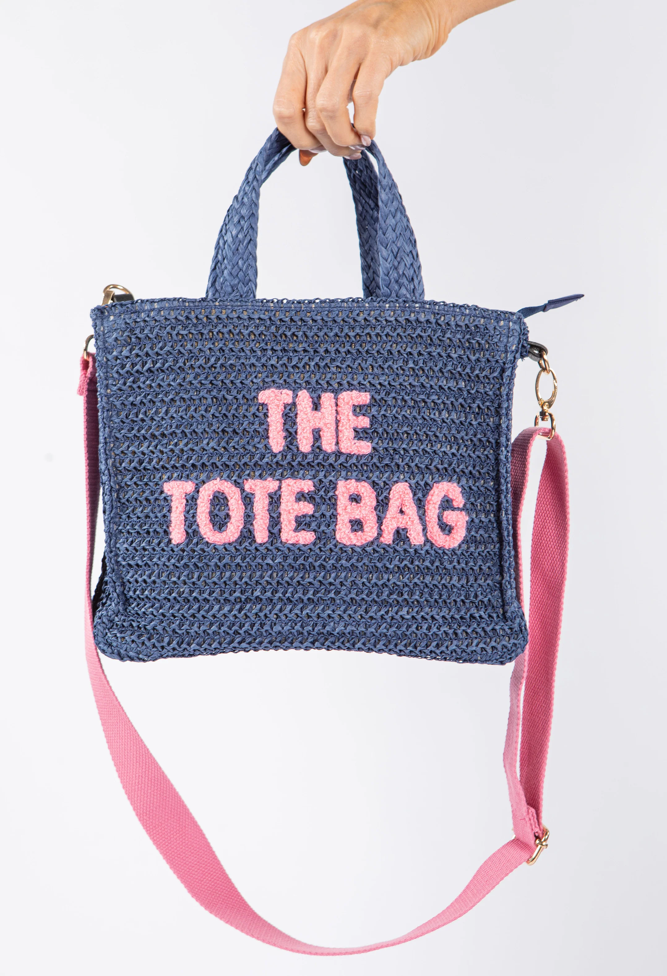 Contrast Crossbody Tote Bag - Image 5