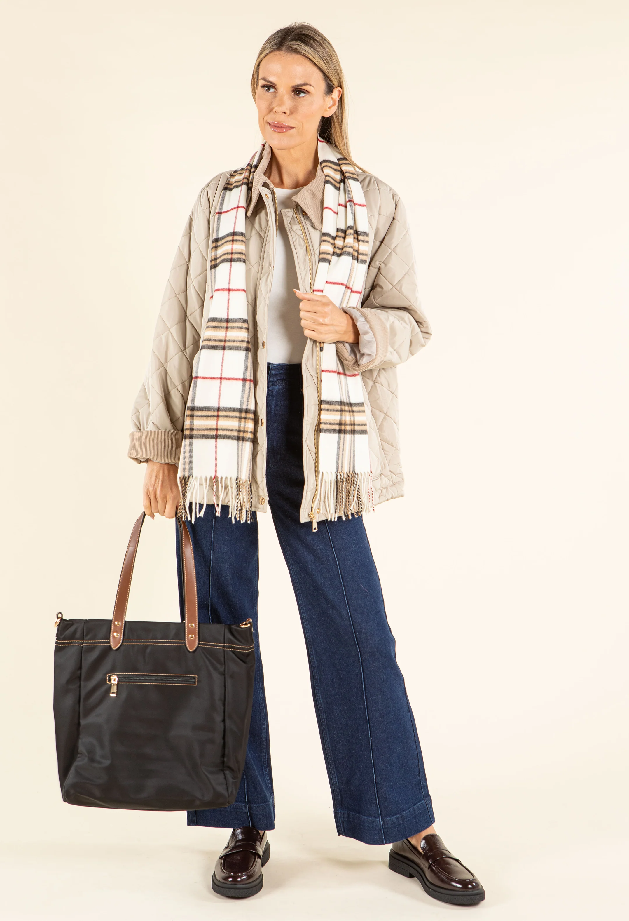 Corduroy Trim Quilted Jacket - Image 6