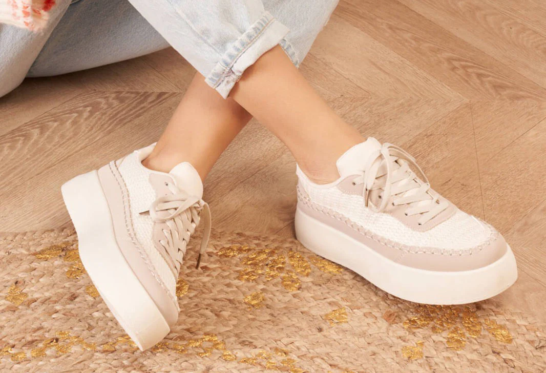Crochet Detail Platform Trainer - Image 3