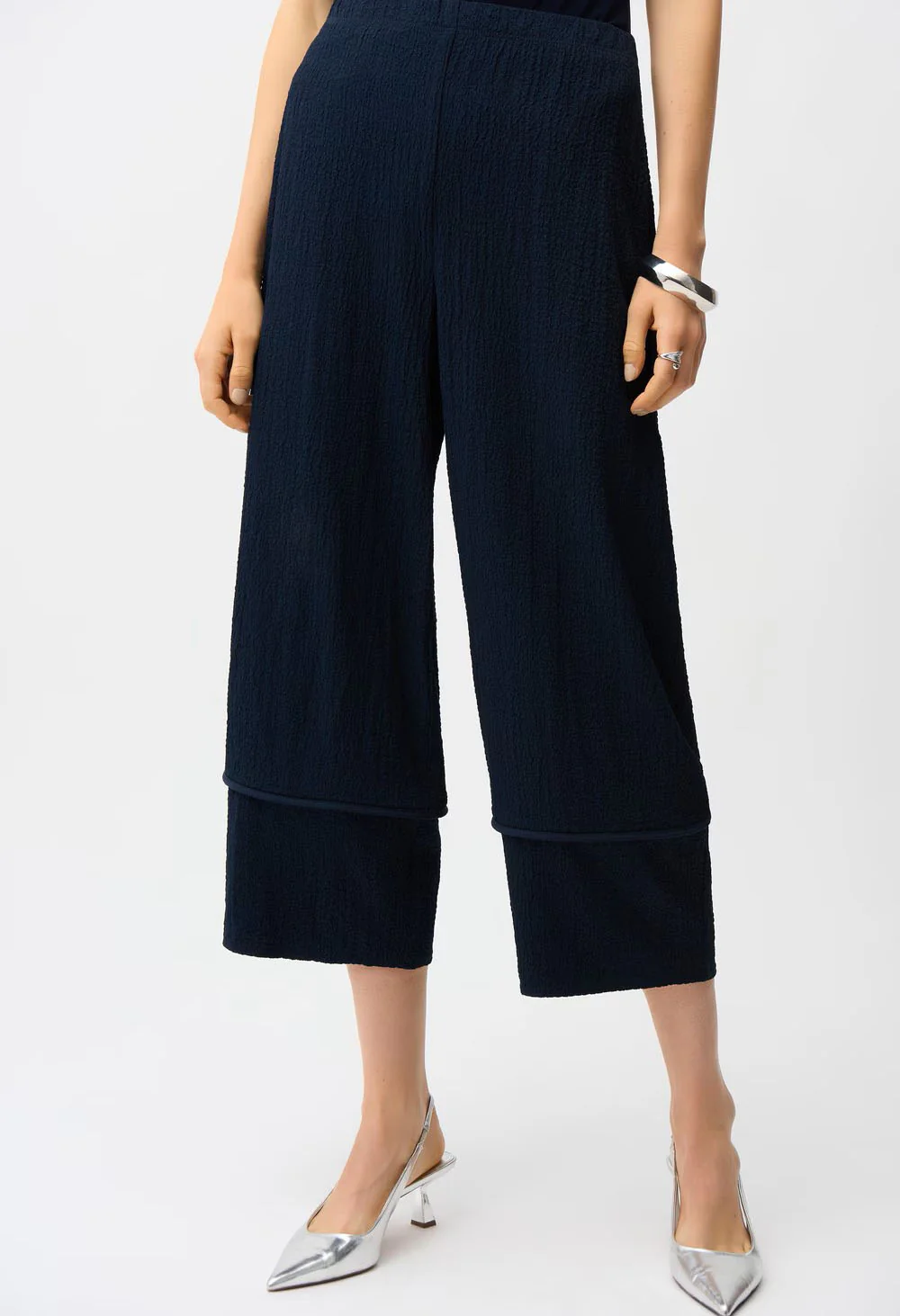Cropped Wide-leg Trousers