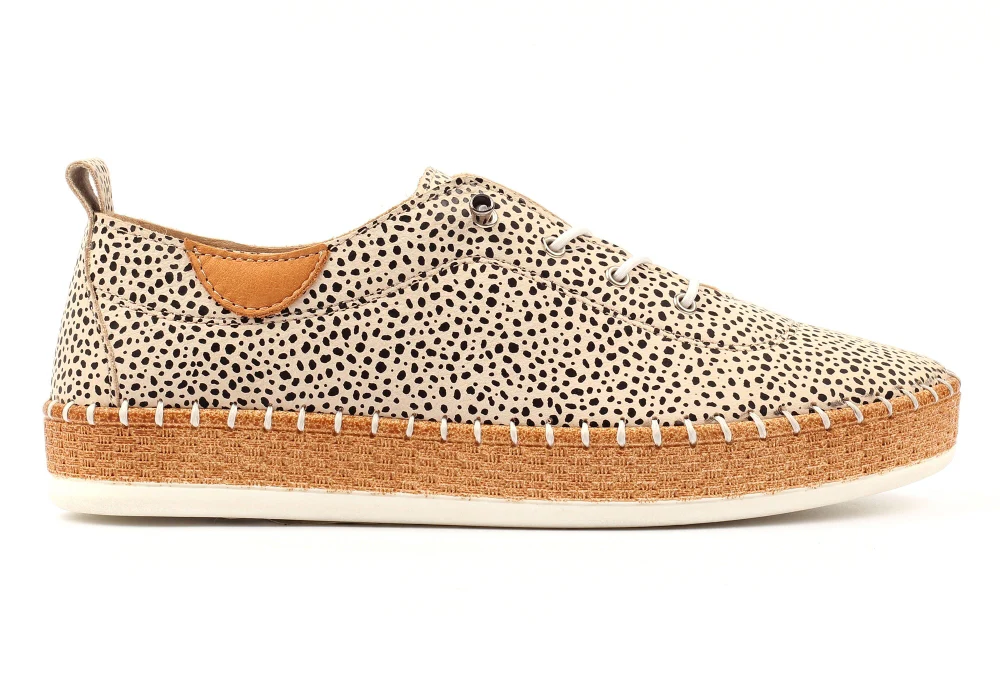 Evette Leather Plimsol - Image 3