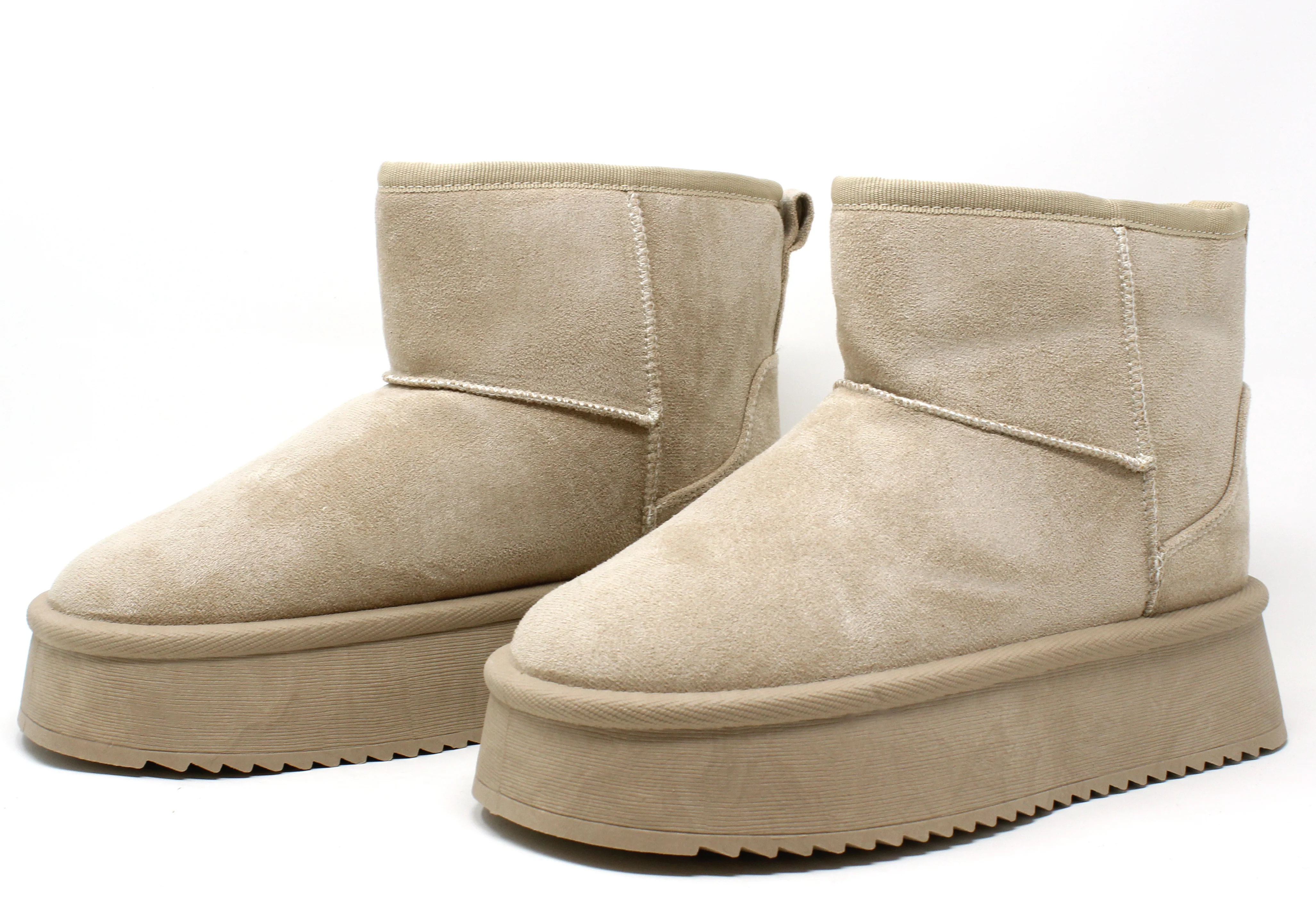 Faux Fur Lined Platform Ankle Boot - Image 3