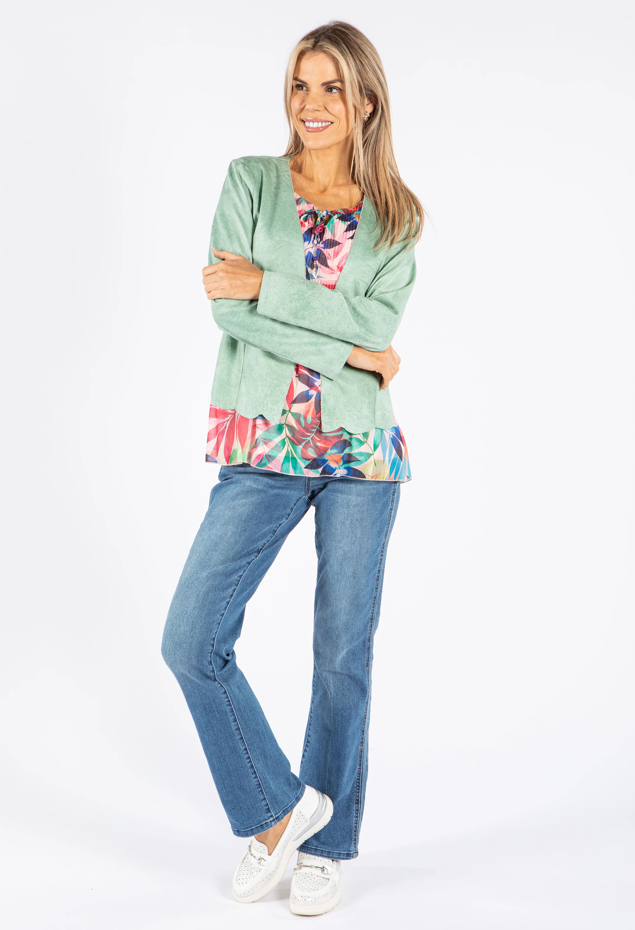 Faux Leather Zipper Details Jacket - Image 8