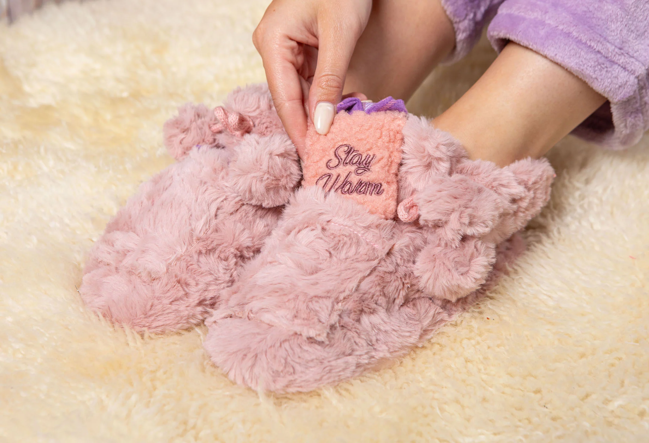 Feet Warmer Plush Slipper - Image 3