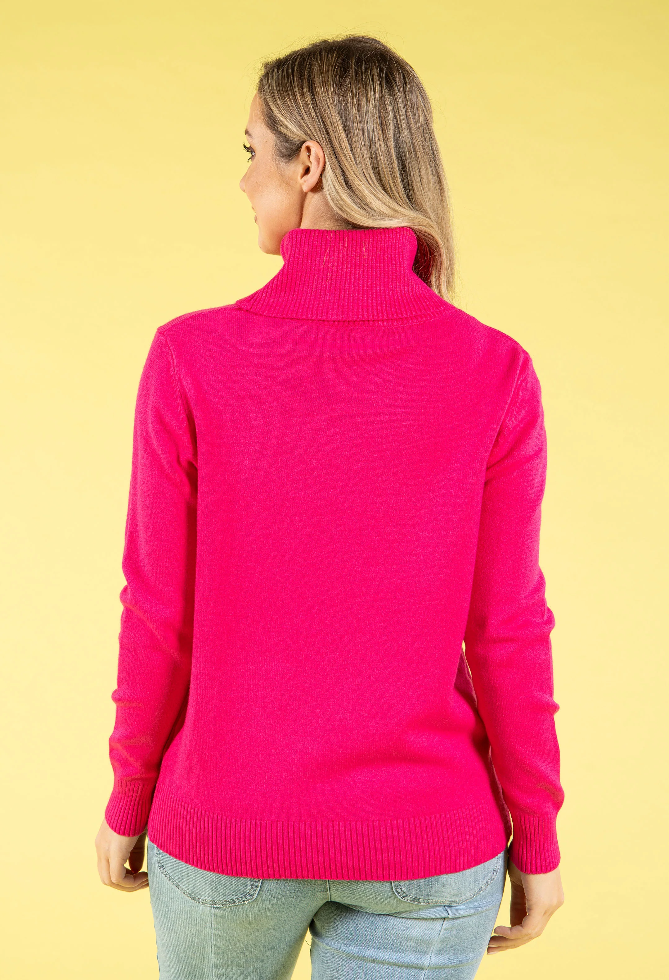 Fine Knit Roll Neck Jumper - Image 20