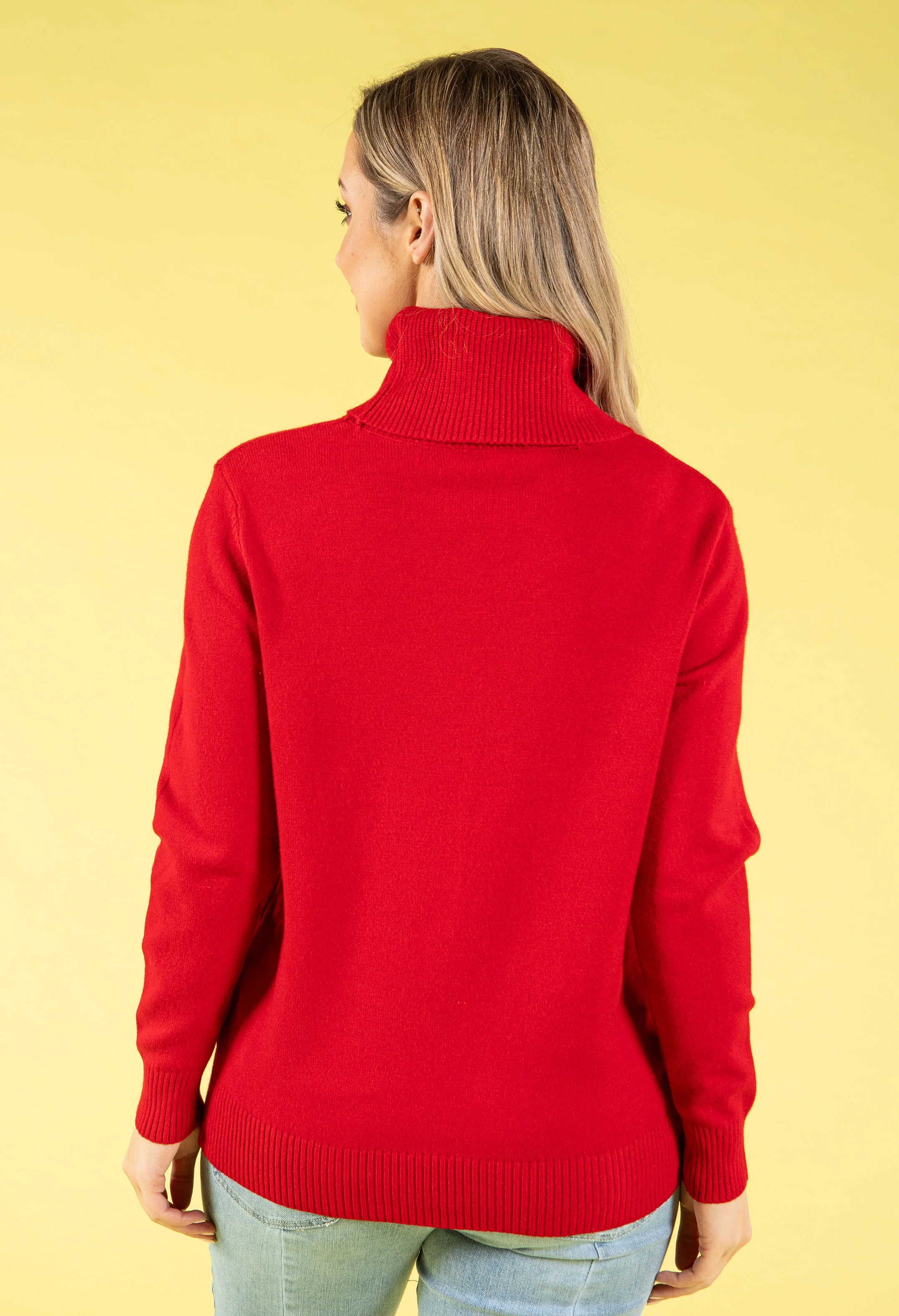 Fine Knit Roll Neck Jumper - Image 24