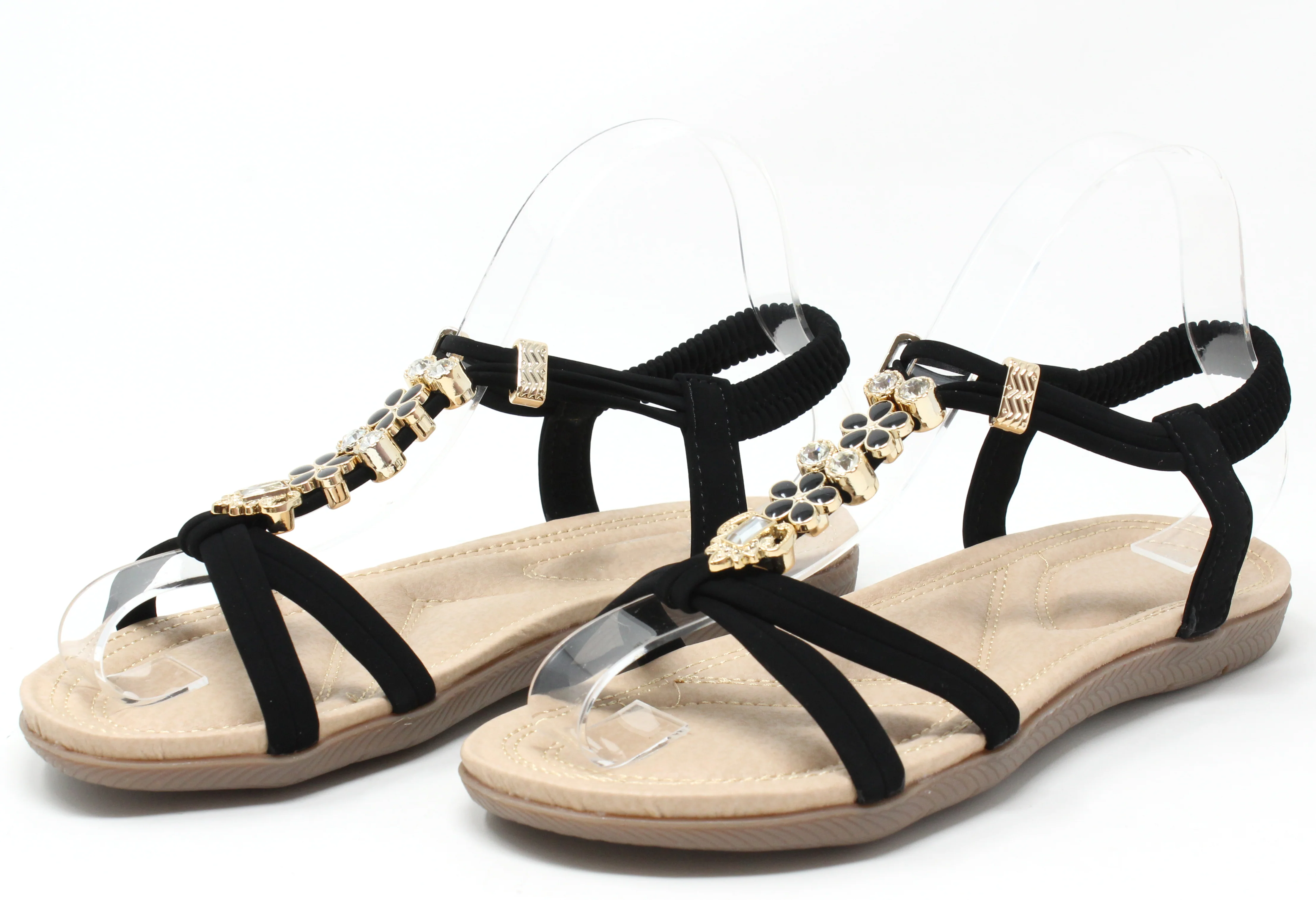 Floral and Gem Sandals - Image 7