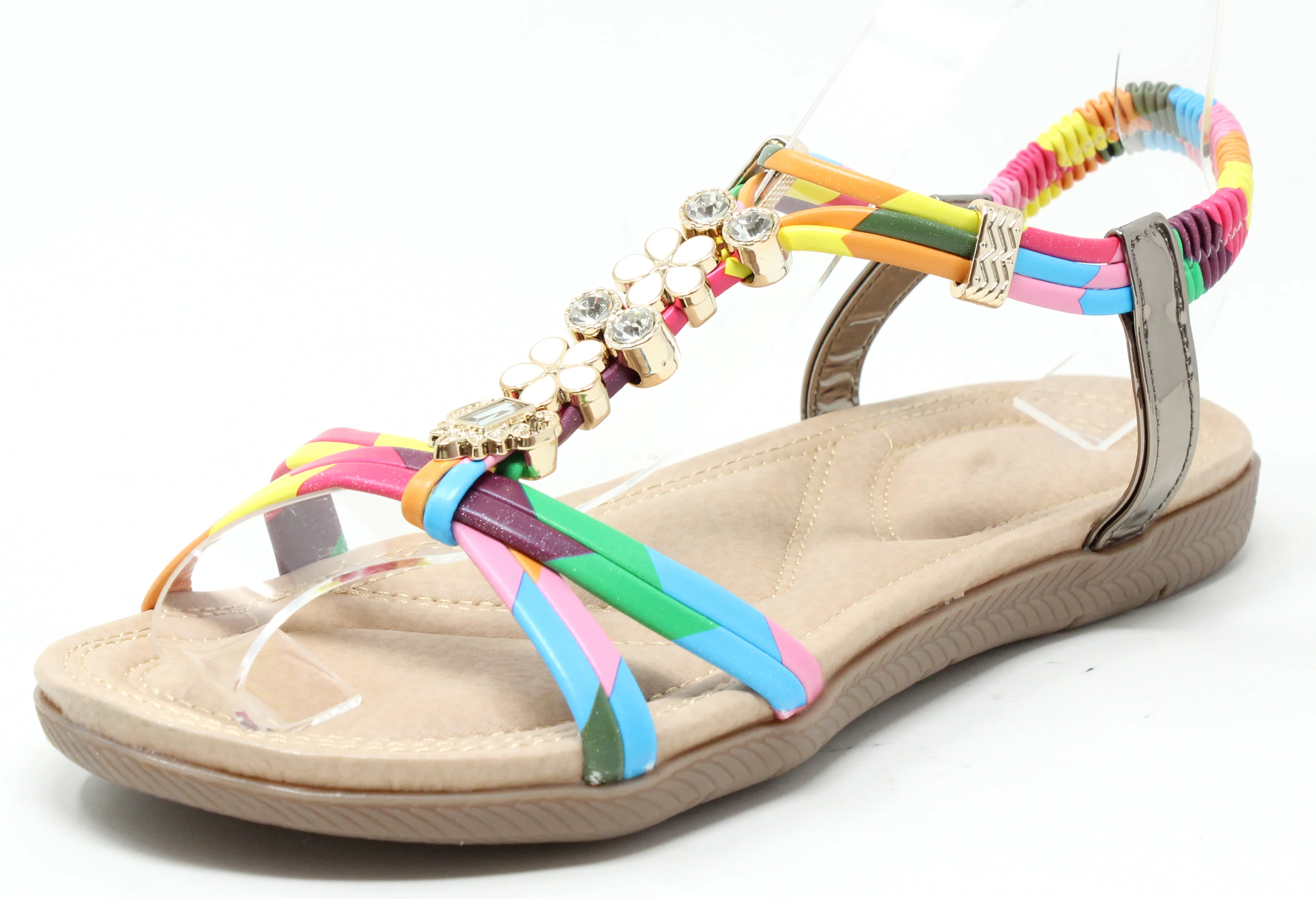 Floral and Gem Sandals - Image 9