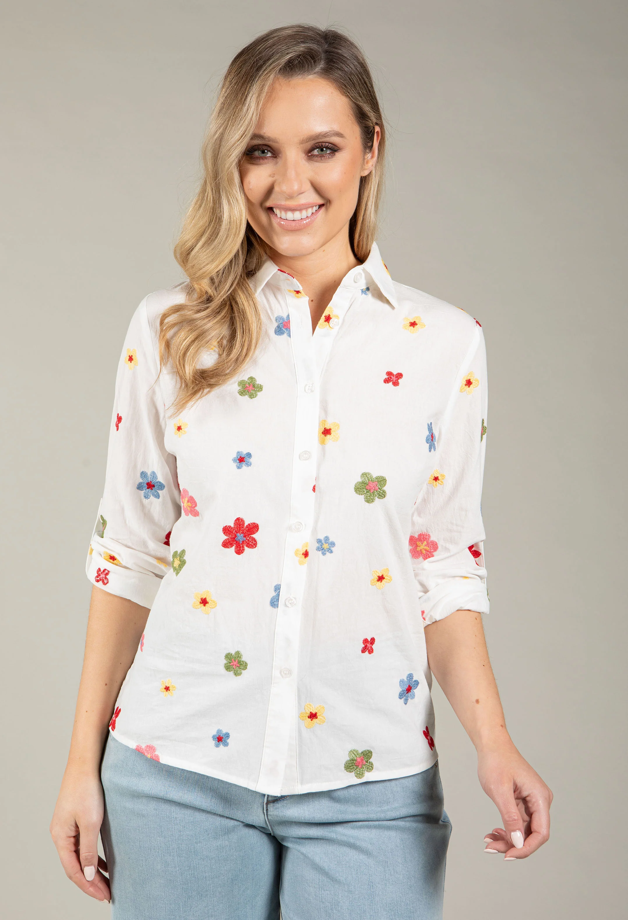 Floral Embroidered Shirt - Image 2