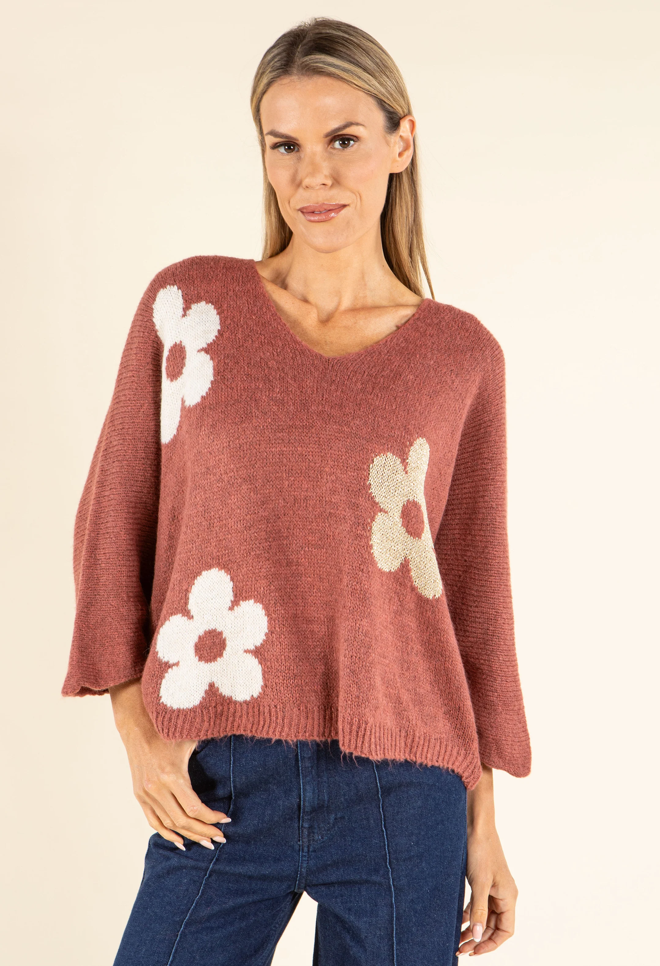 Floral Knit Jumper - Image 2