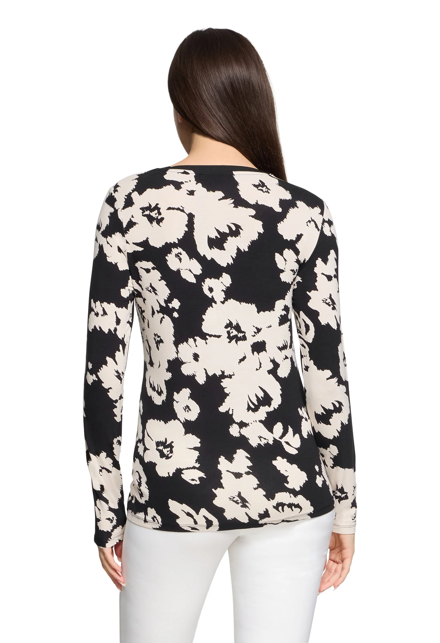Floral Print Basic Top - Image 2