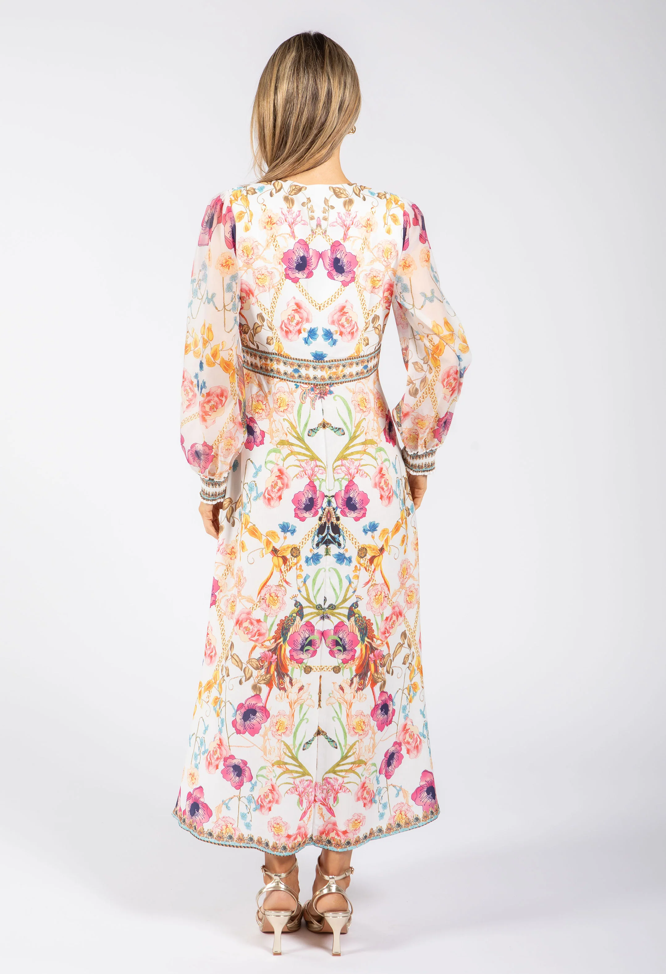 Floral Print Midi Dress - Image 5