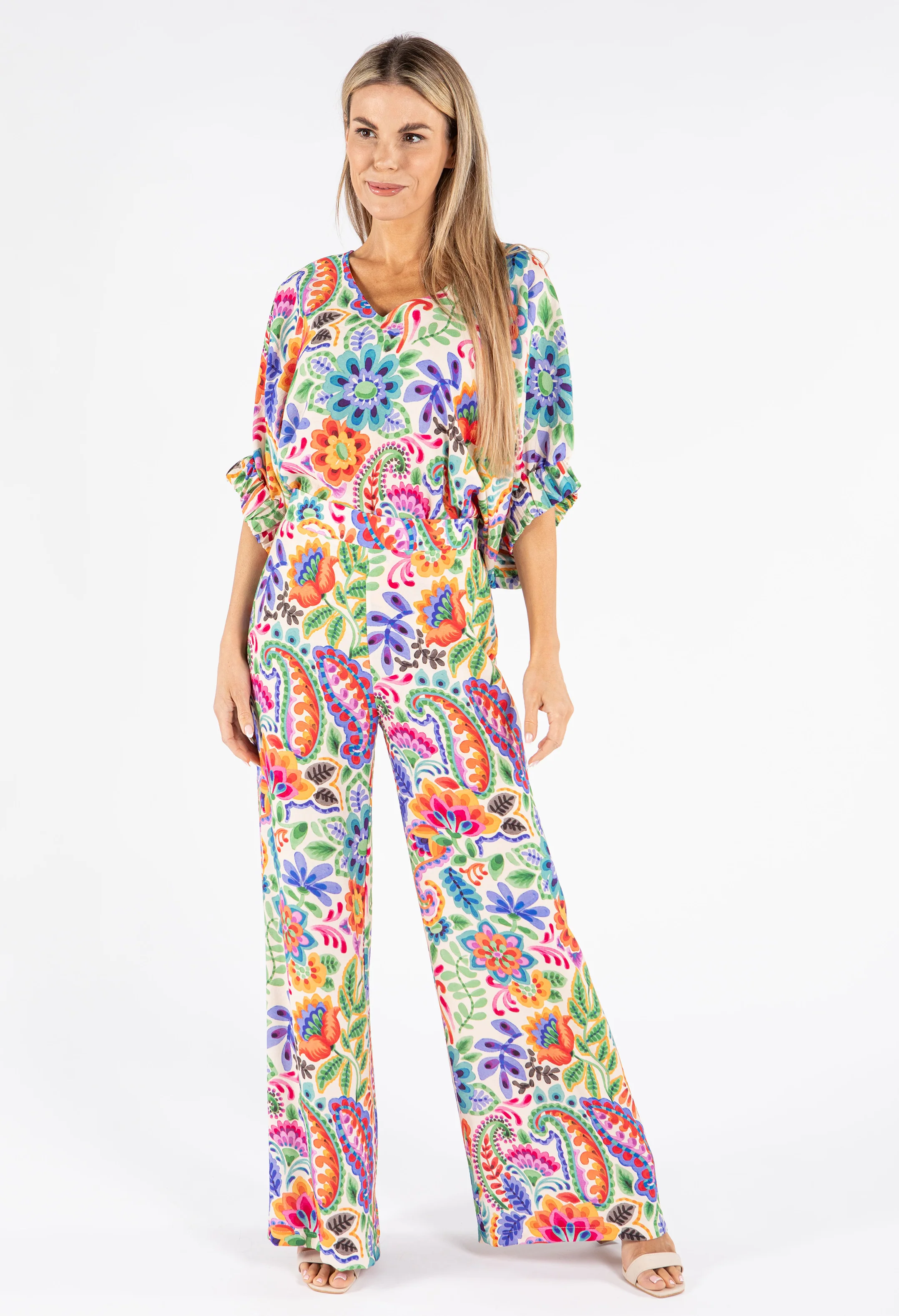 Floral Straight Leg Trousers - Image 7