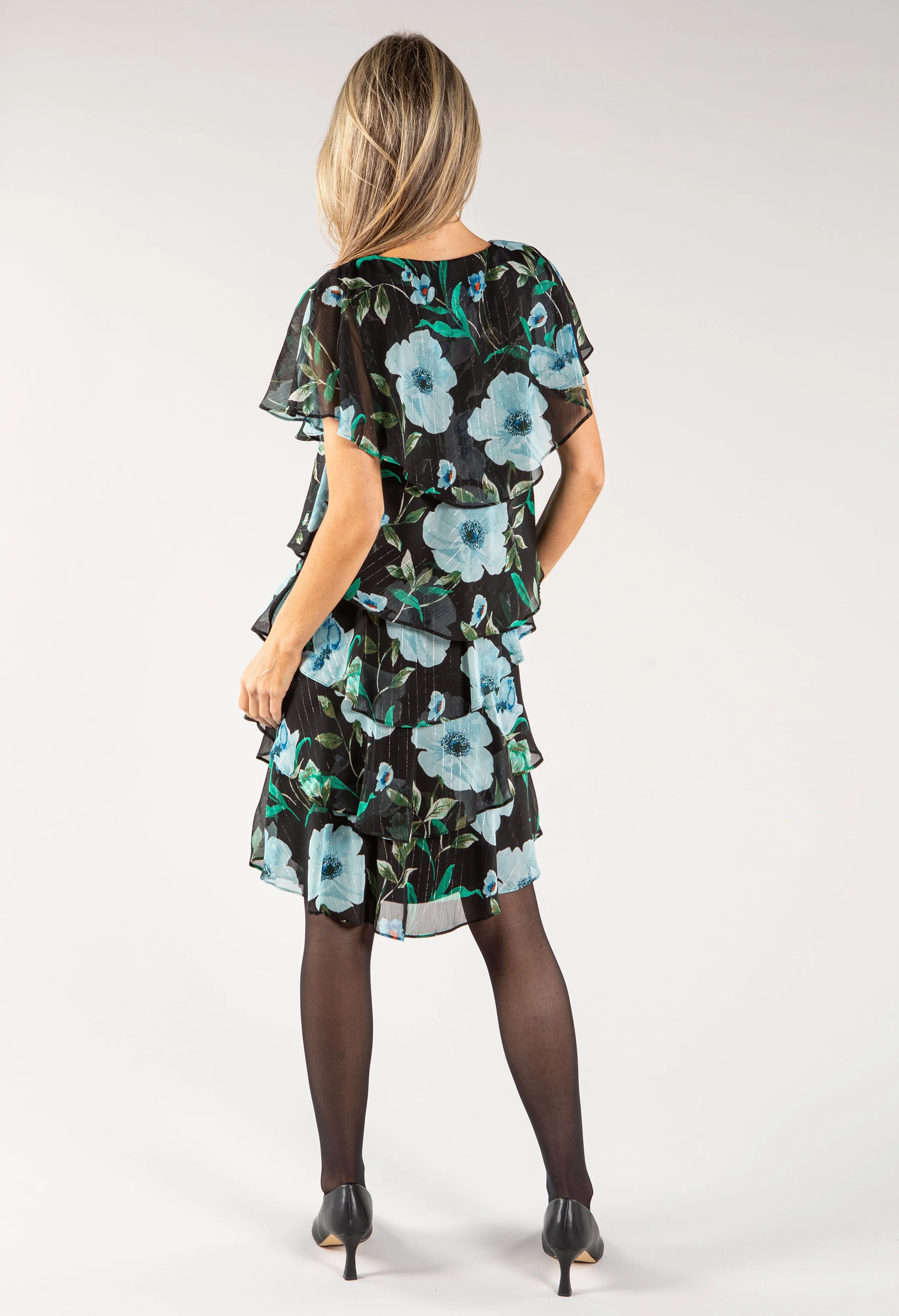 Floral Tiered Dress - Image 4