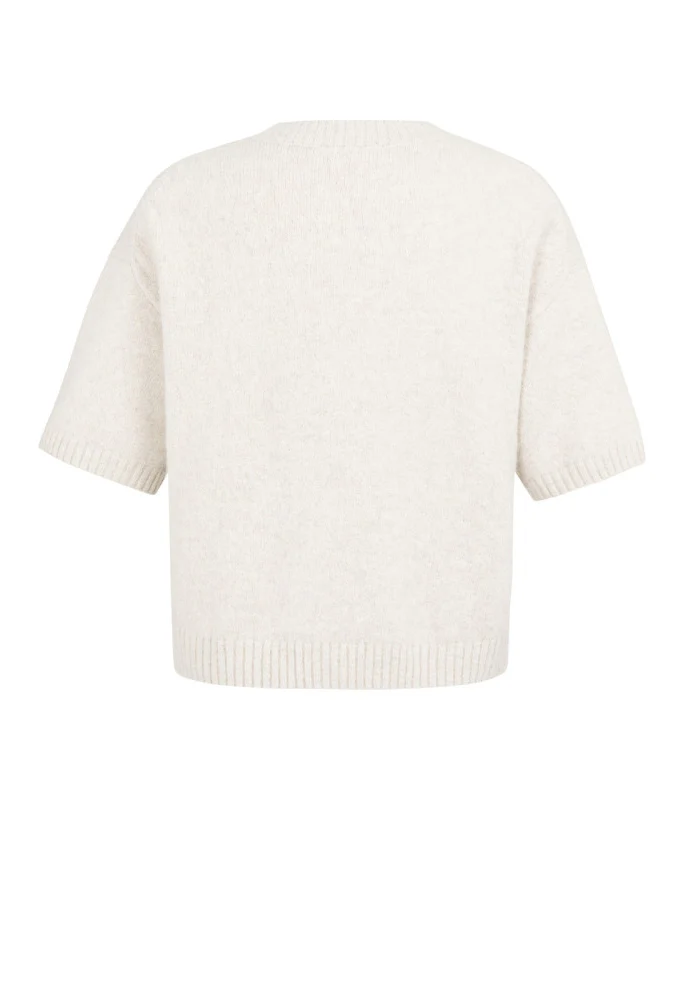 Fluffy Short Sleeve Knit Jumper - Image 5