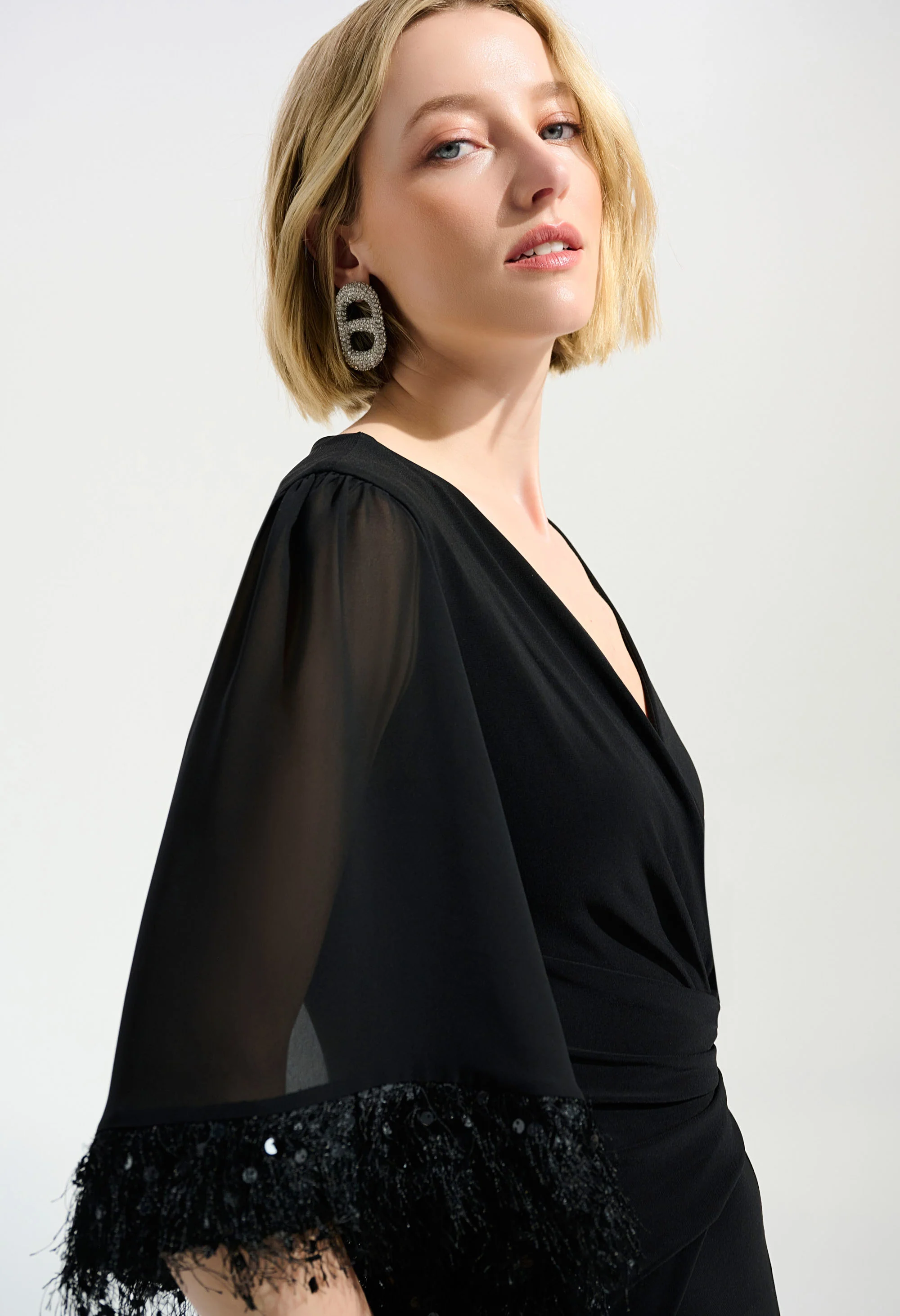 Formal V-neck Jumpsuit - Image 3