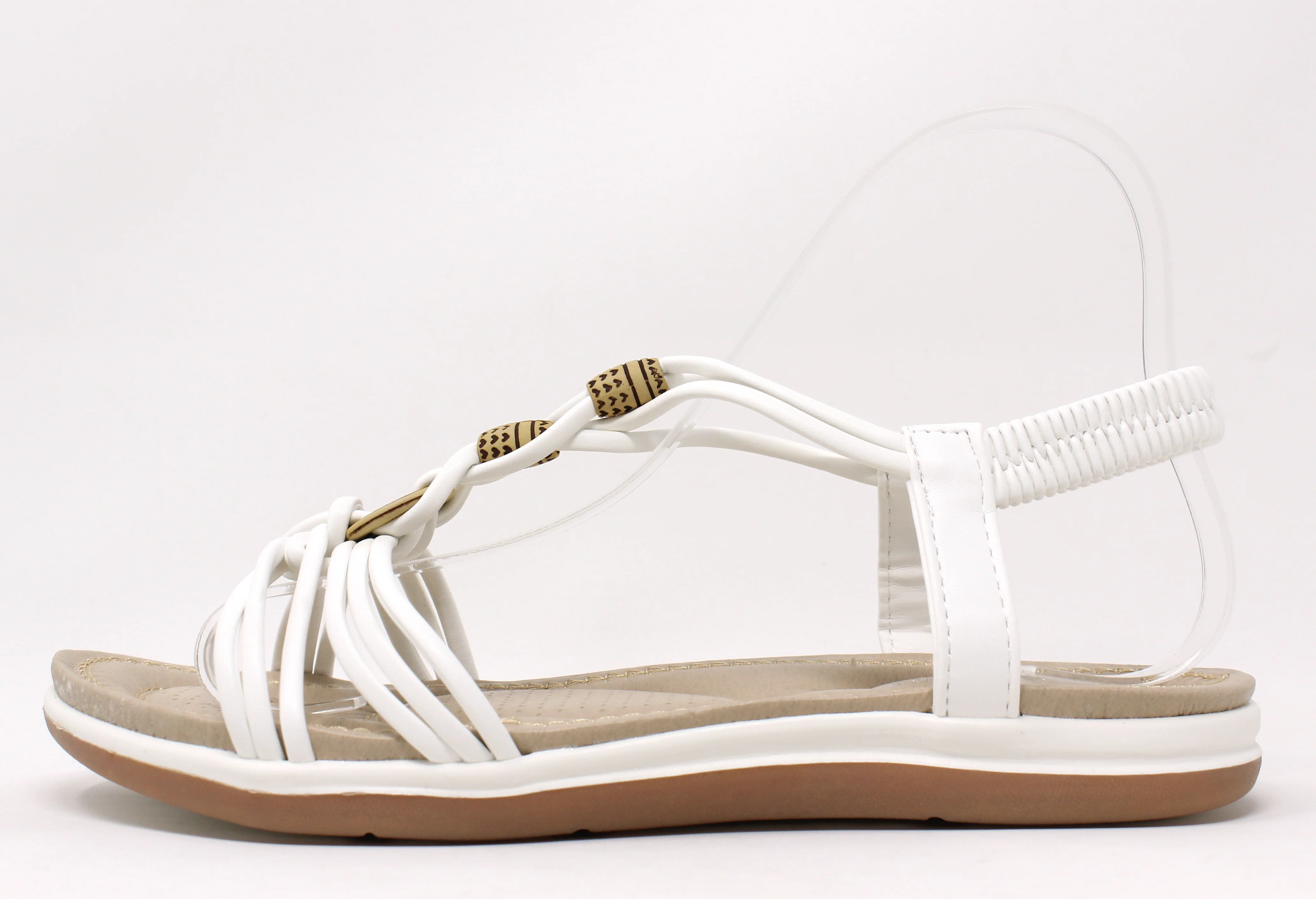Wooden Look Beaded Sandal - Image 18