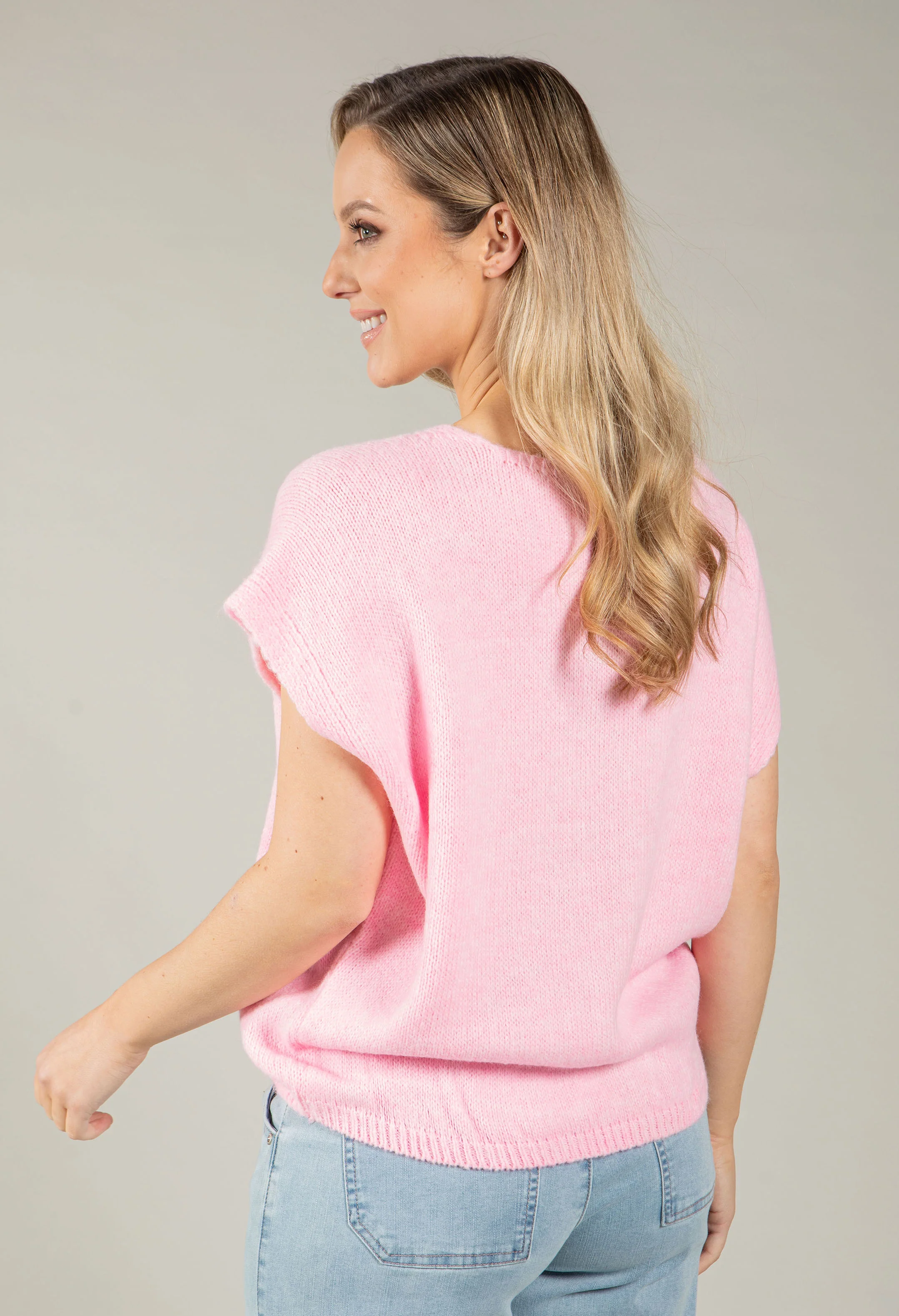 Gold Button Knitted Vest - Image 9