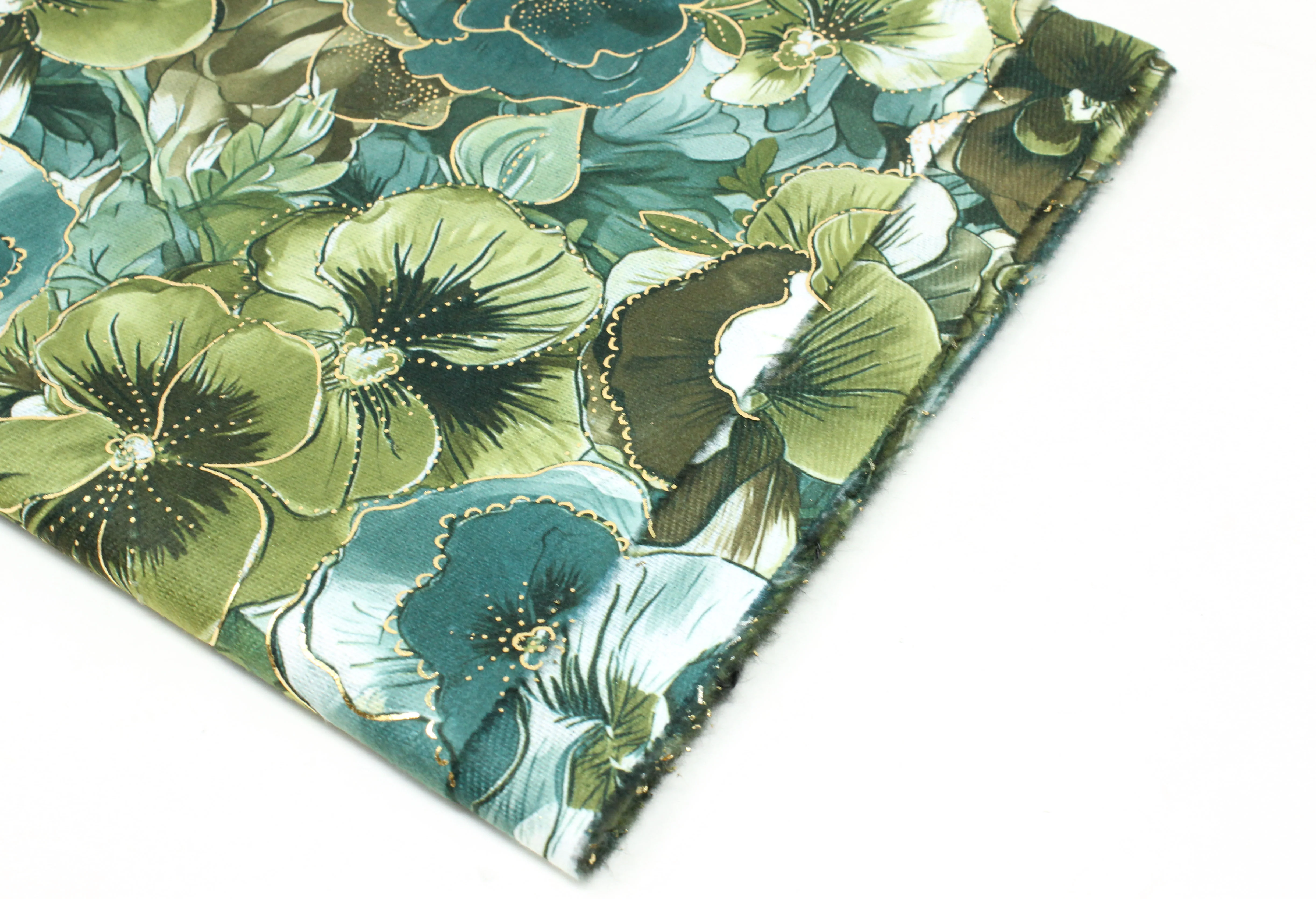 Golden Floral Scarf - Image 4