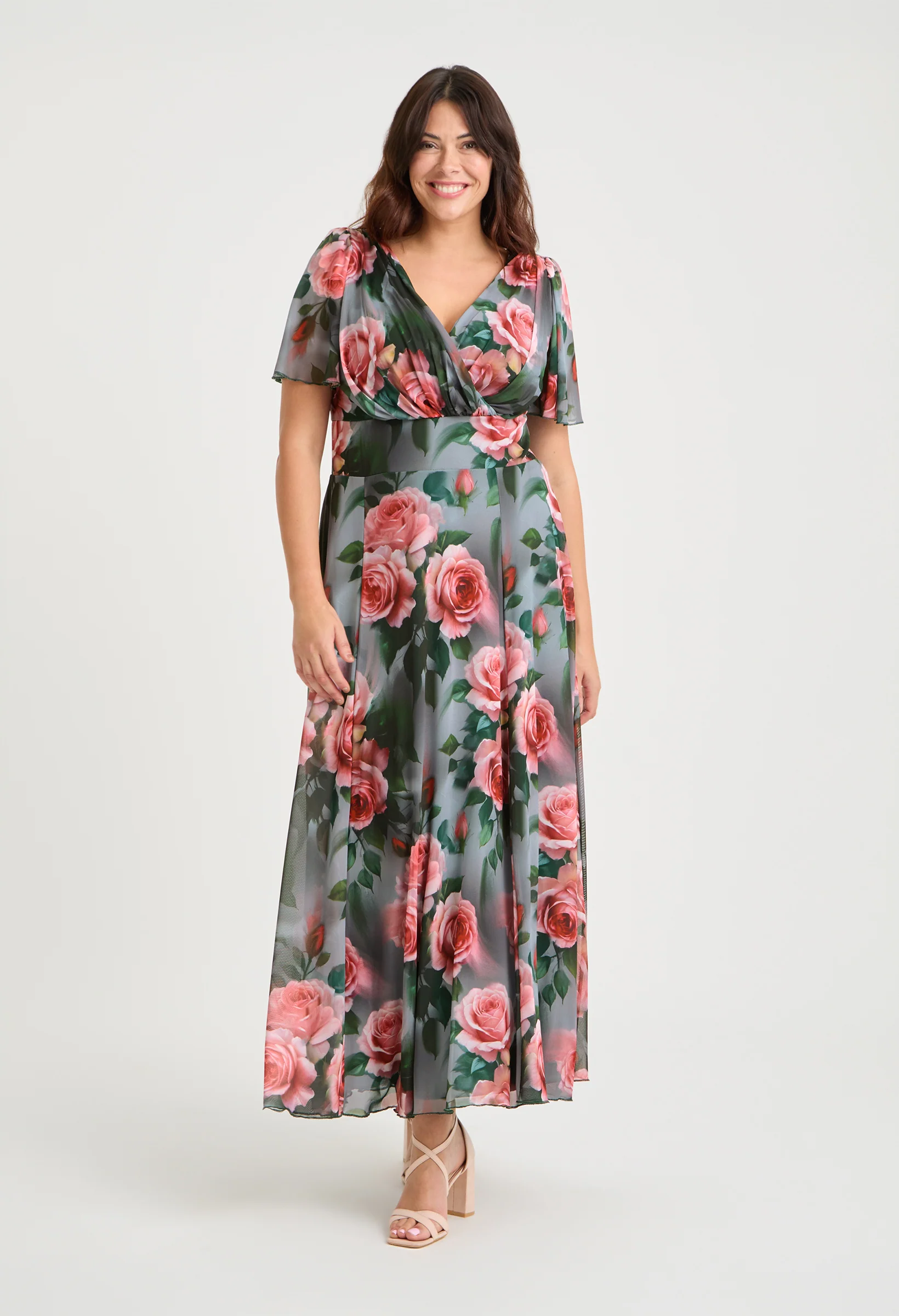 Isabelle Curve+ Float Sleeve Maxi Dress - Image 3