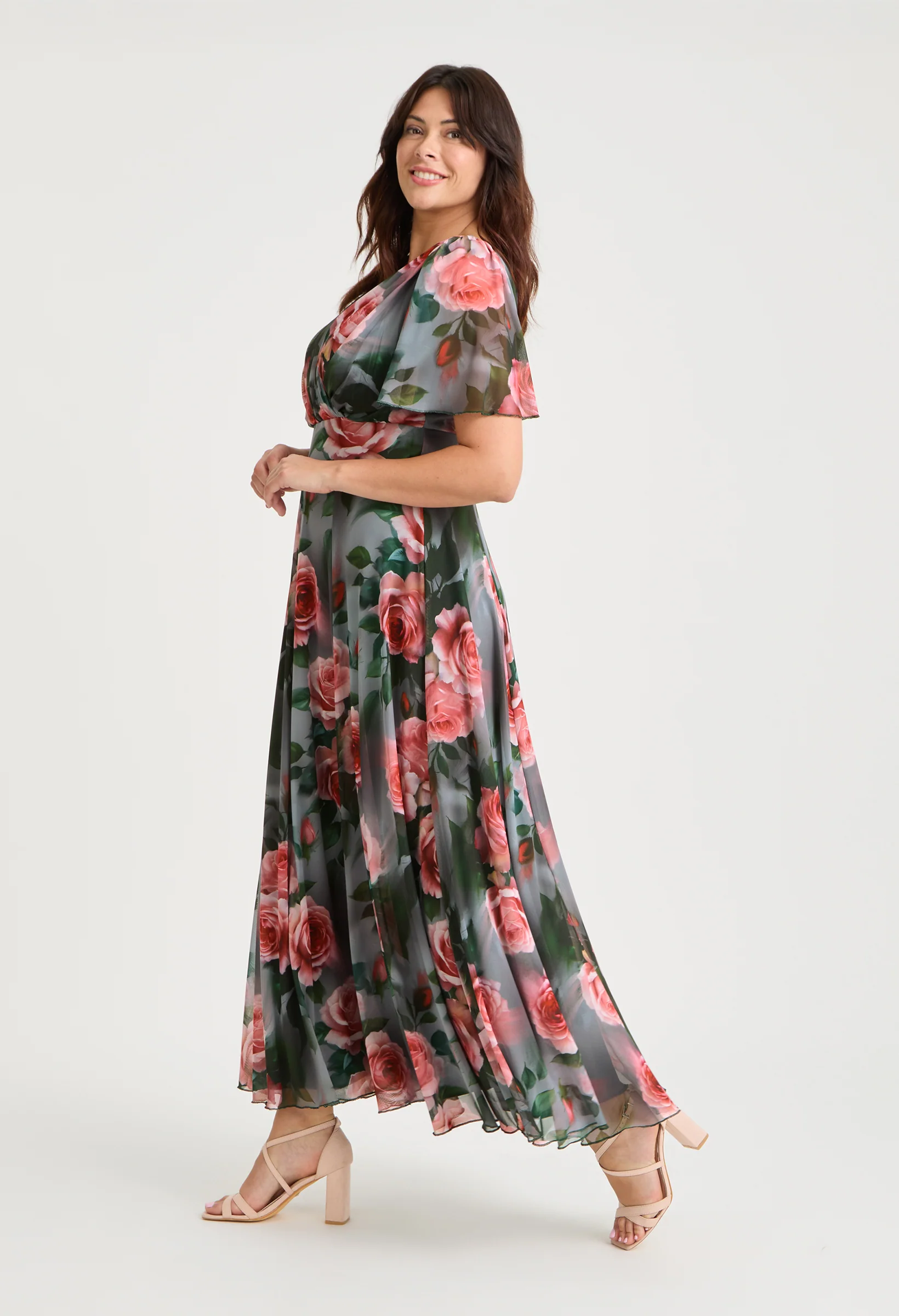 Isabelle Curve+ Float Sleeve Maxi Dress - Image 4