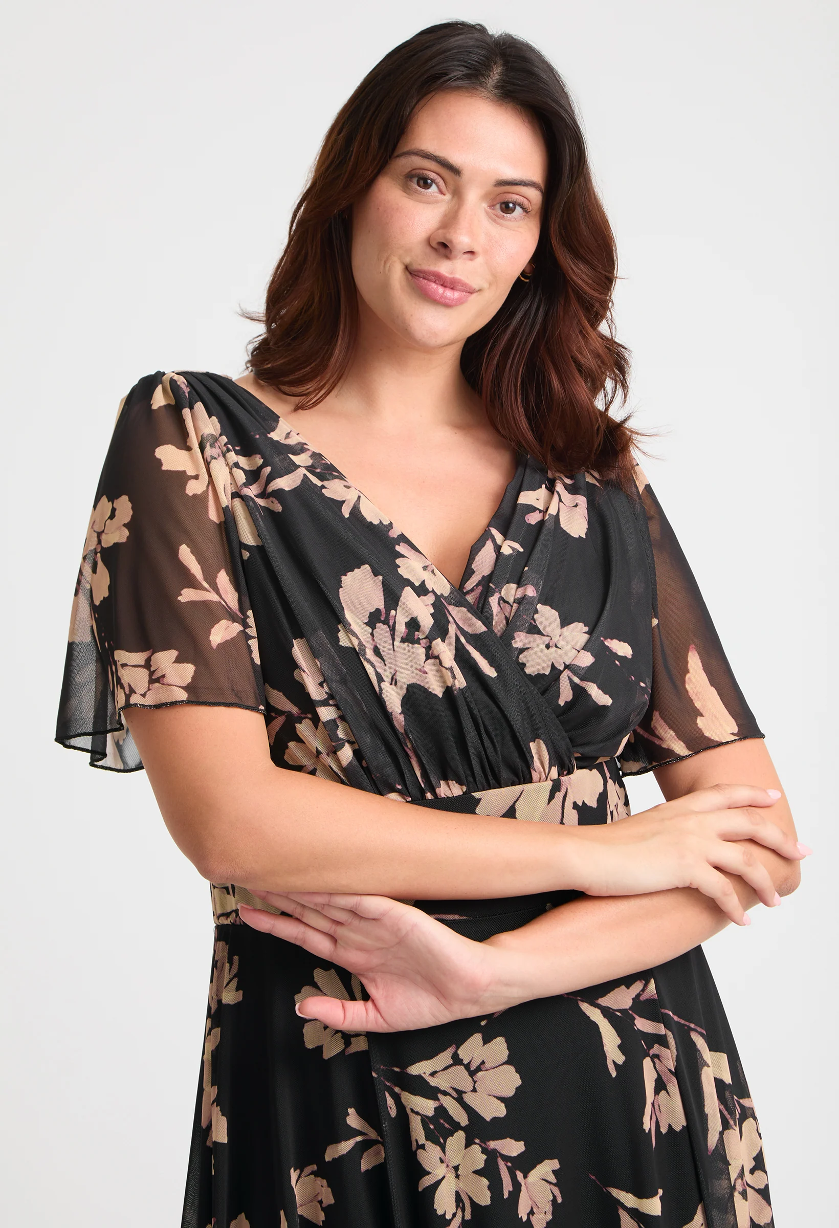 Isabelle Curve+ Float Sleeve Maxi Dress - Image 4