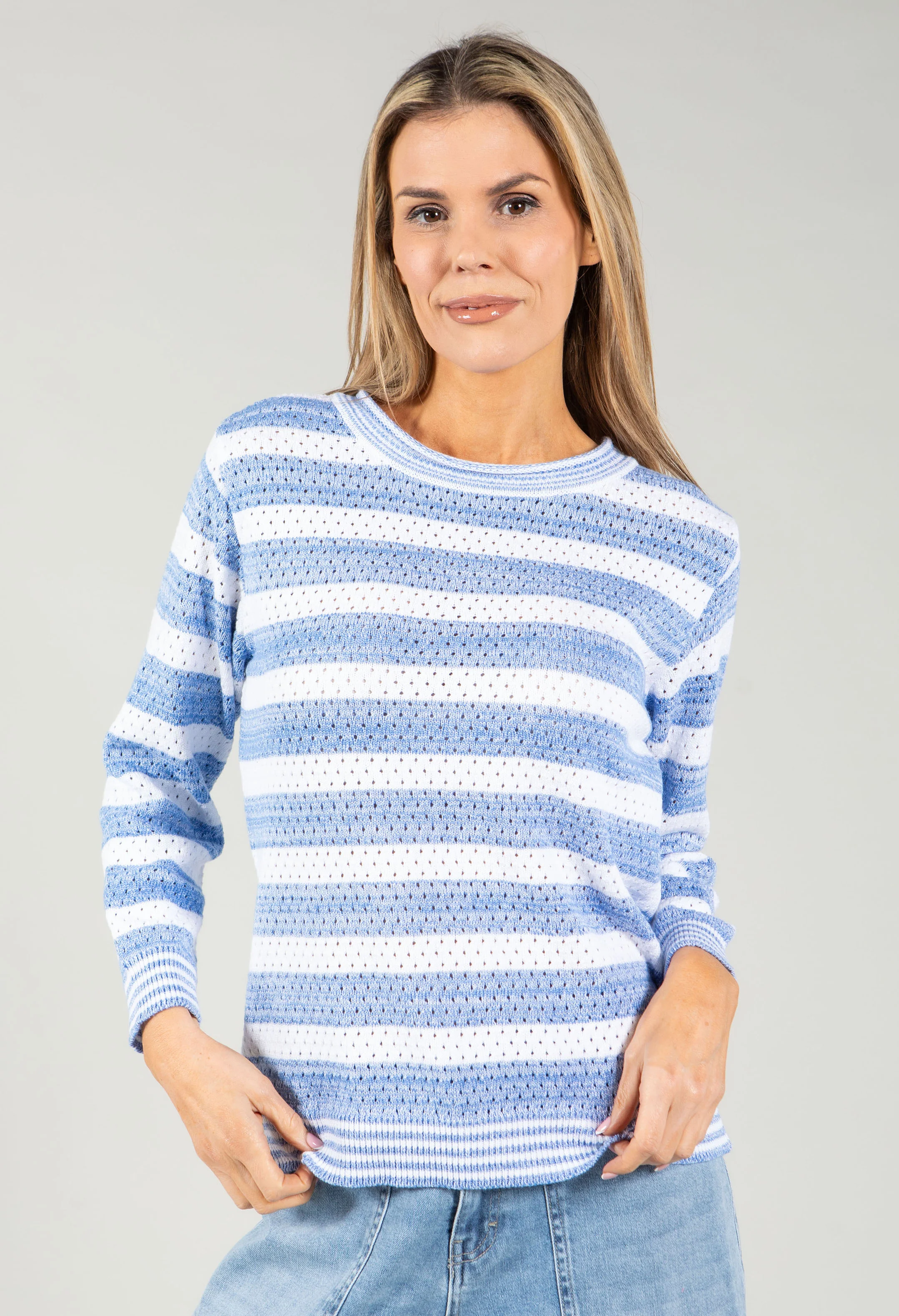Ivy Striped Knit Jumper - Image 2
