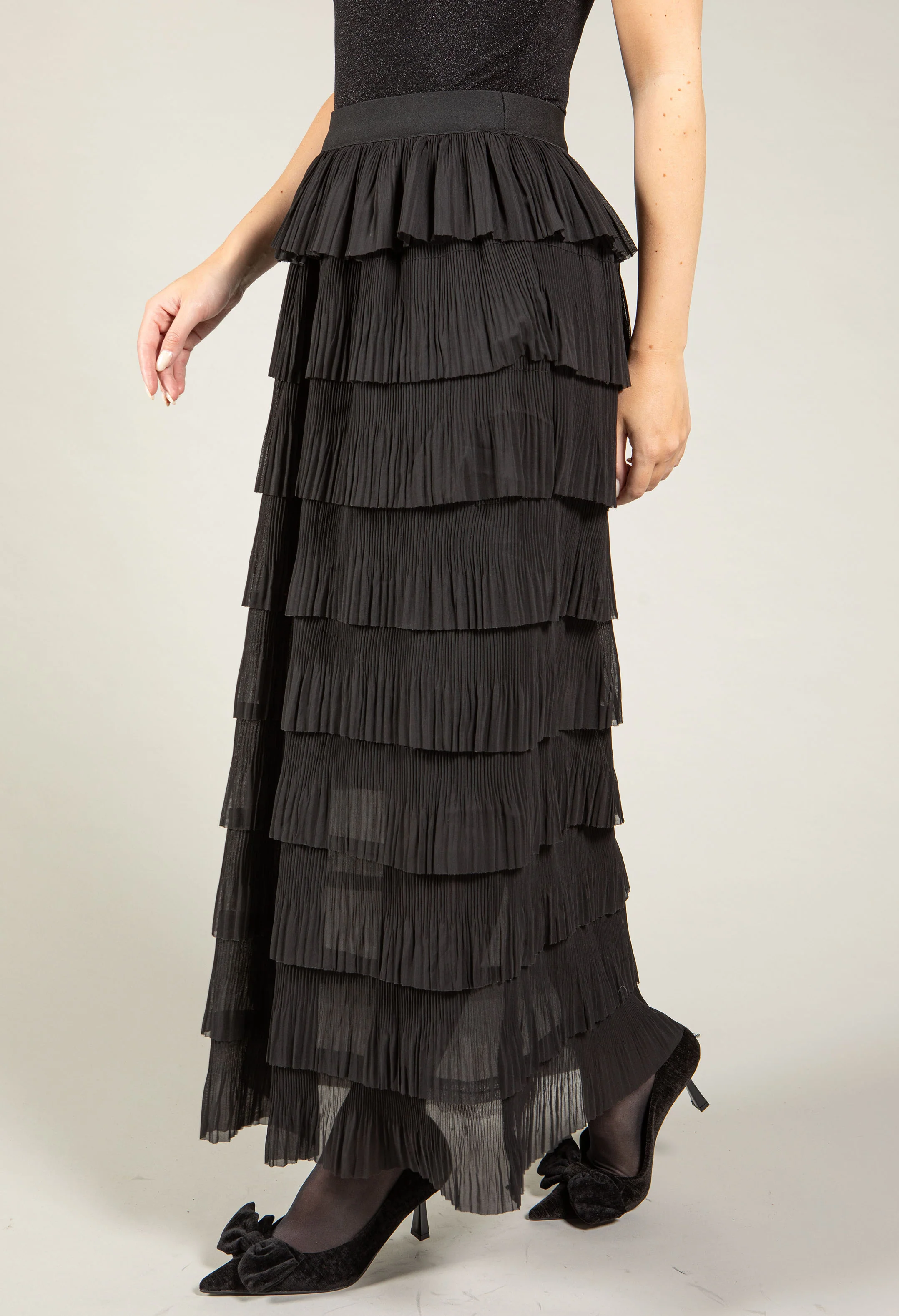 Layered Look Midi Skirt - Image 4