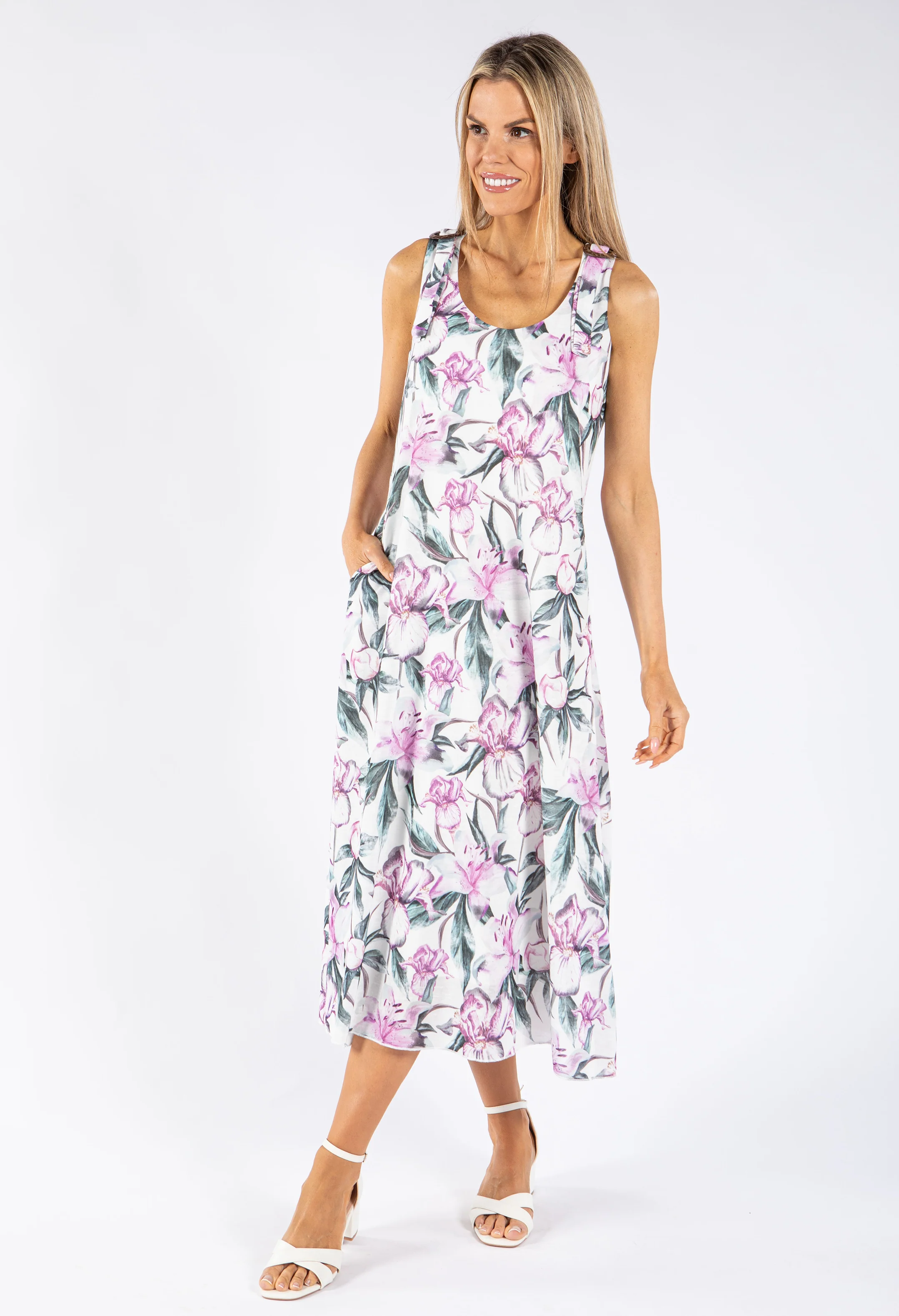 Lily Print Midi Dress - Image 3