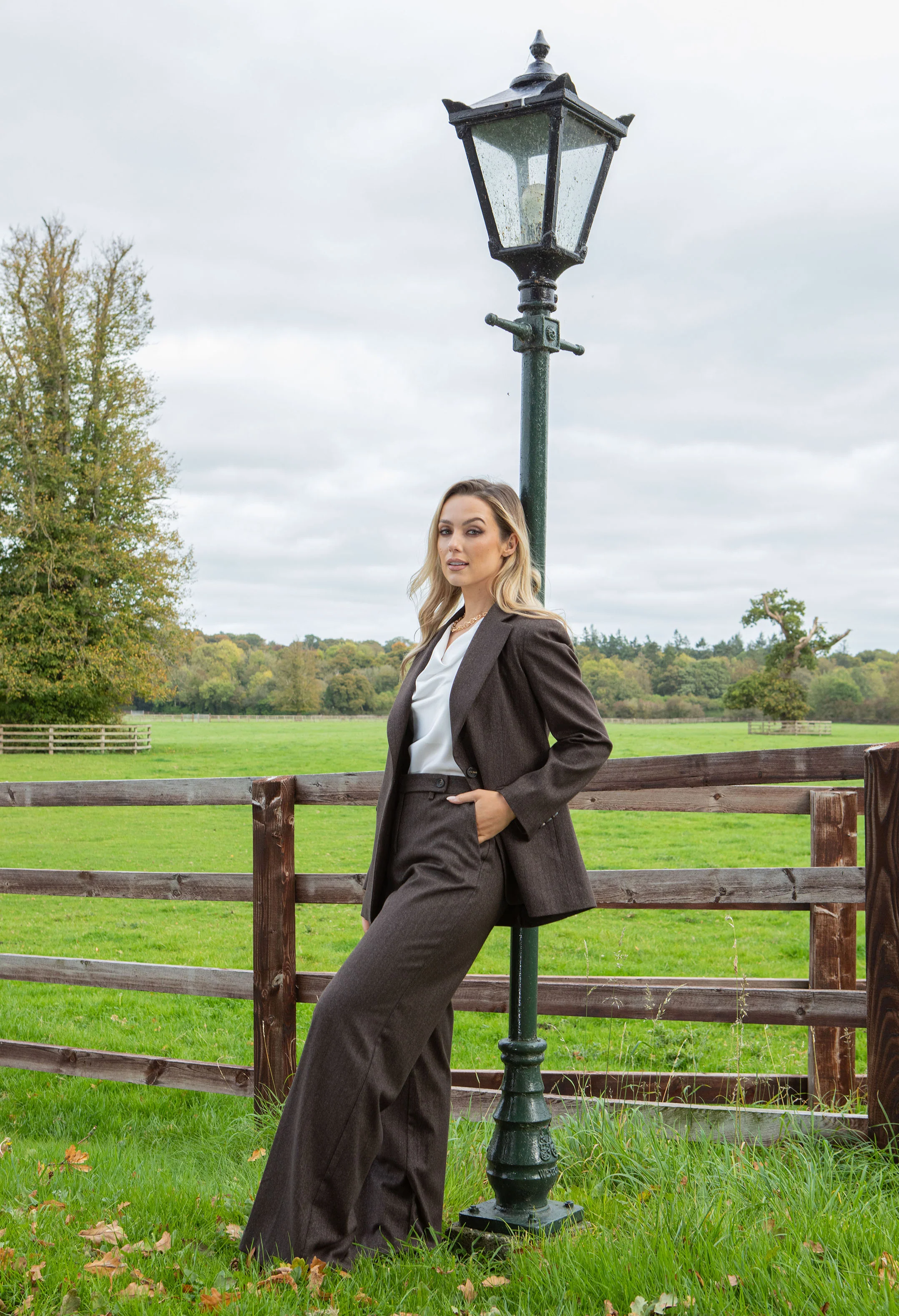 Lisa Pinstripe Trousers
