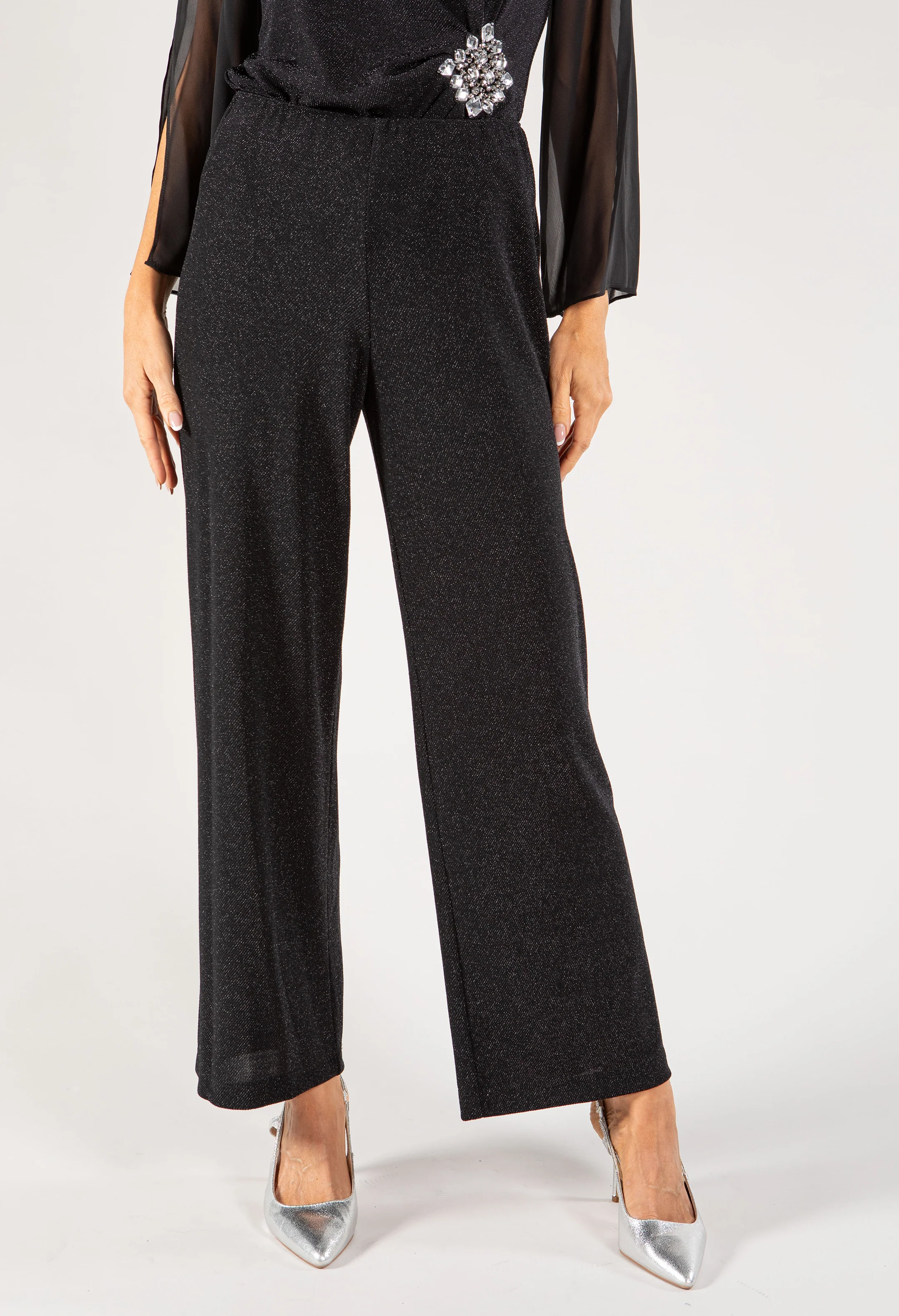 Lurex Detail Trousers - Image 4