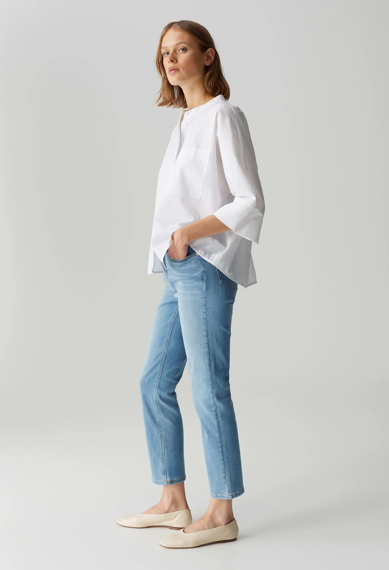Melly Base Mid Rise Straight Jeans - Image 7