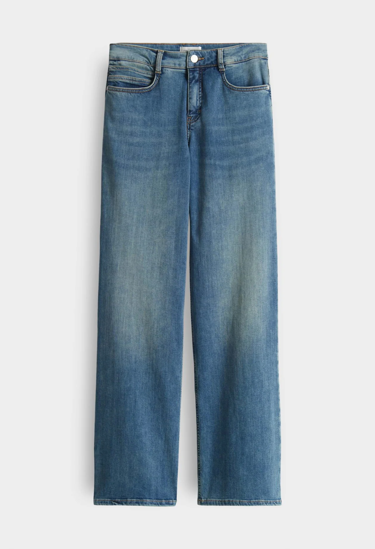 Melly Modern Mid Rise Wide Leg Jeans - Image 6